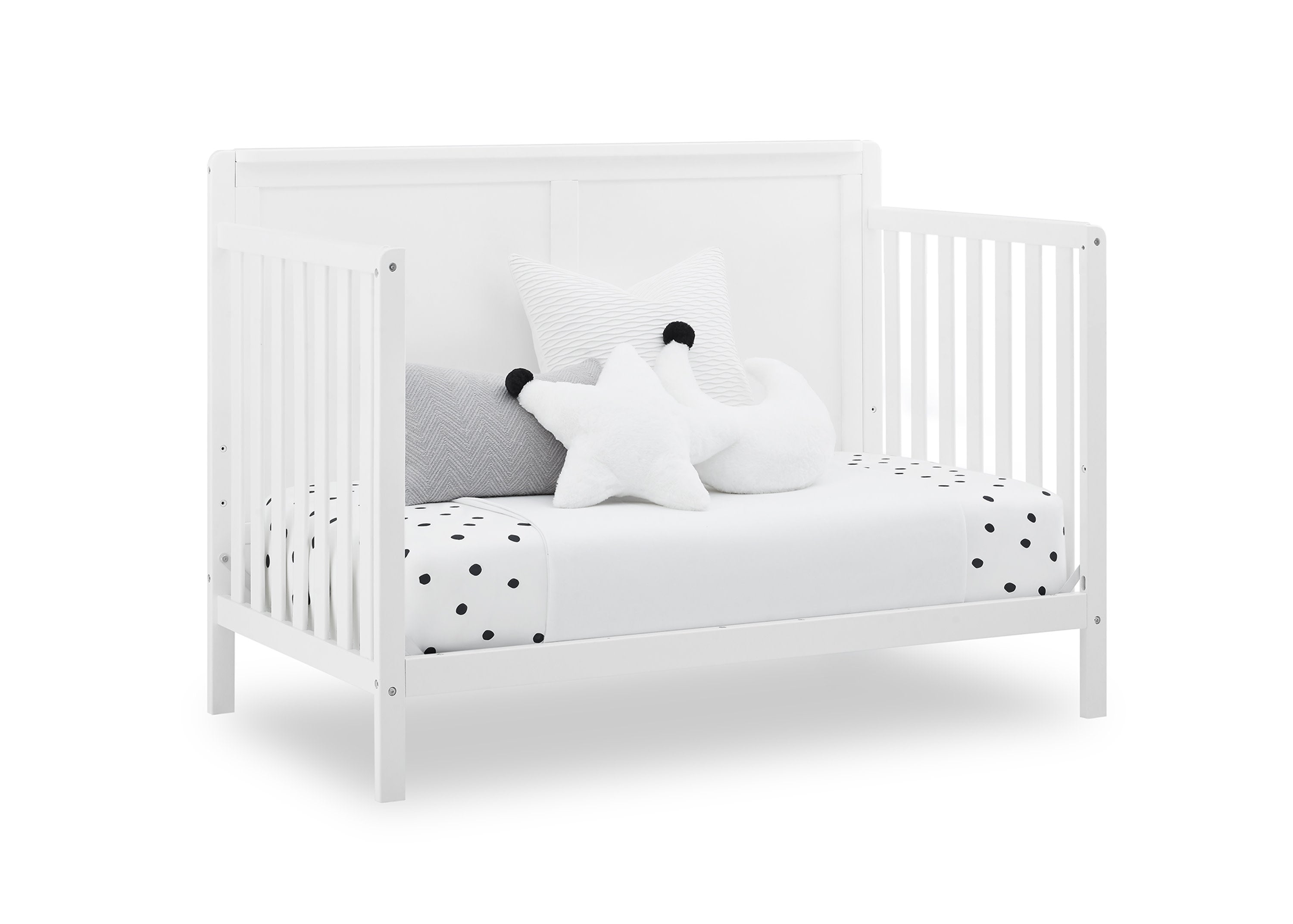 Hartley 6-in-1 Convertible Baby Crib - Toddler Bed & Full-Size Bed Frame - Nursery Furniture for Boys & Girls - Perfect for Newborn to Teen Years