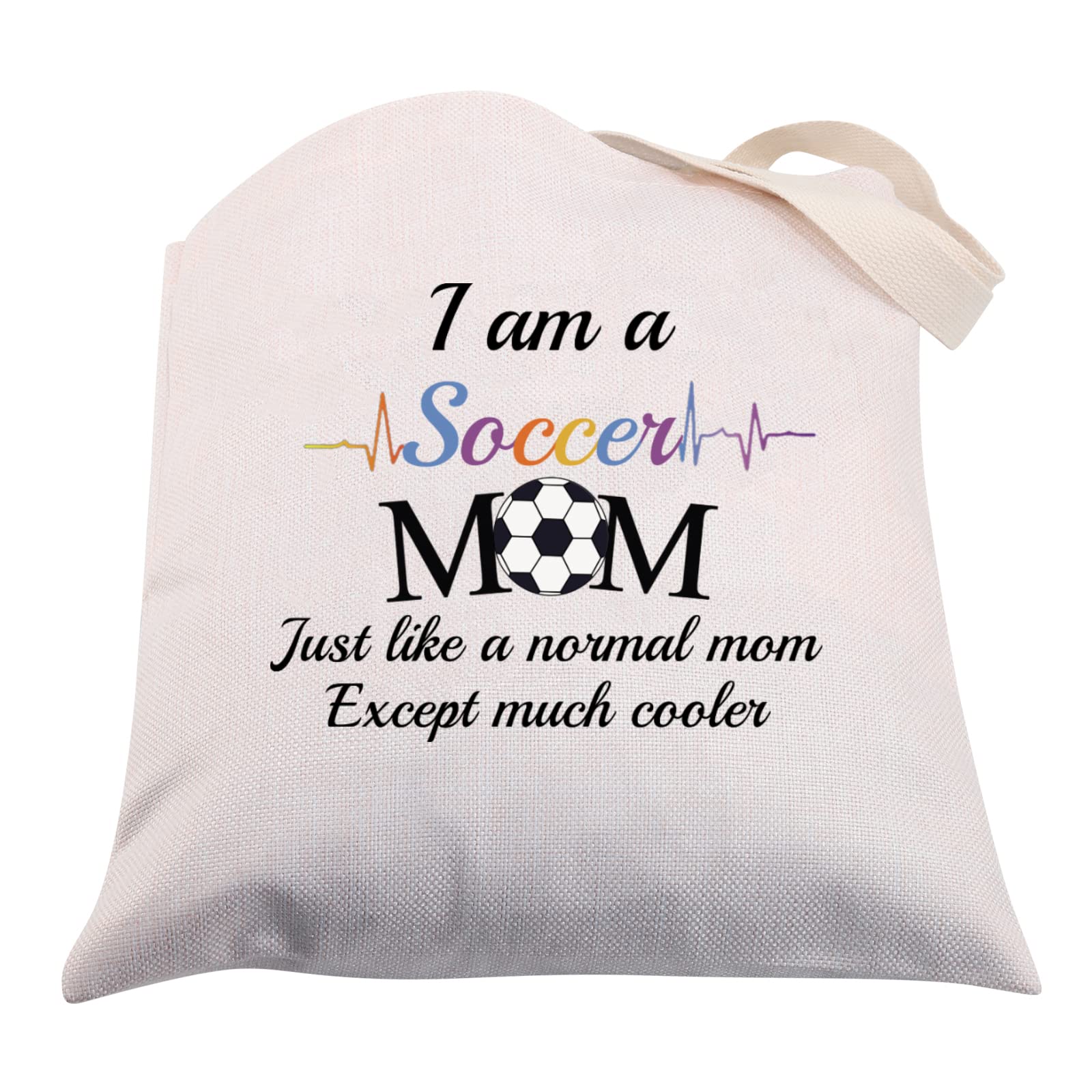 Best Soccer Mom Gifts - Premium Soccer Tote Bags for Women Players | Reusable Shopping Shoulder Bag | Perfect for Games, Practice & Daily Use