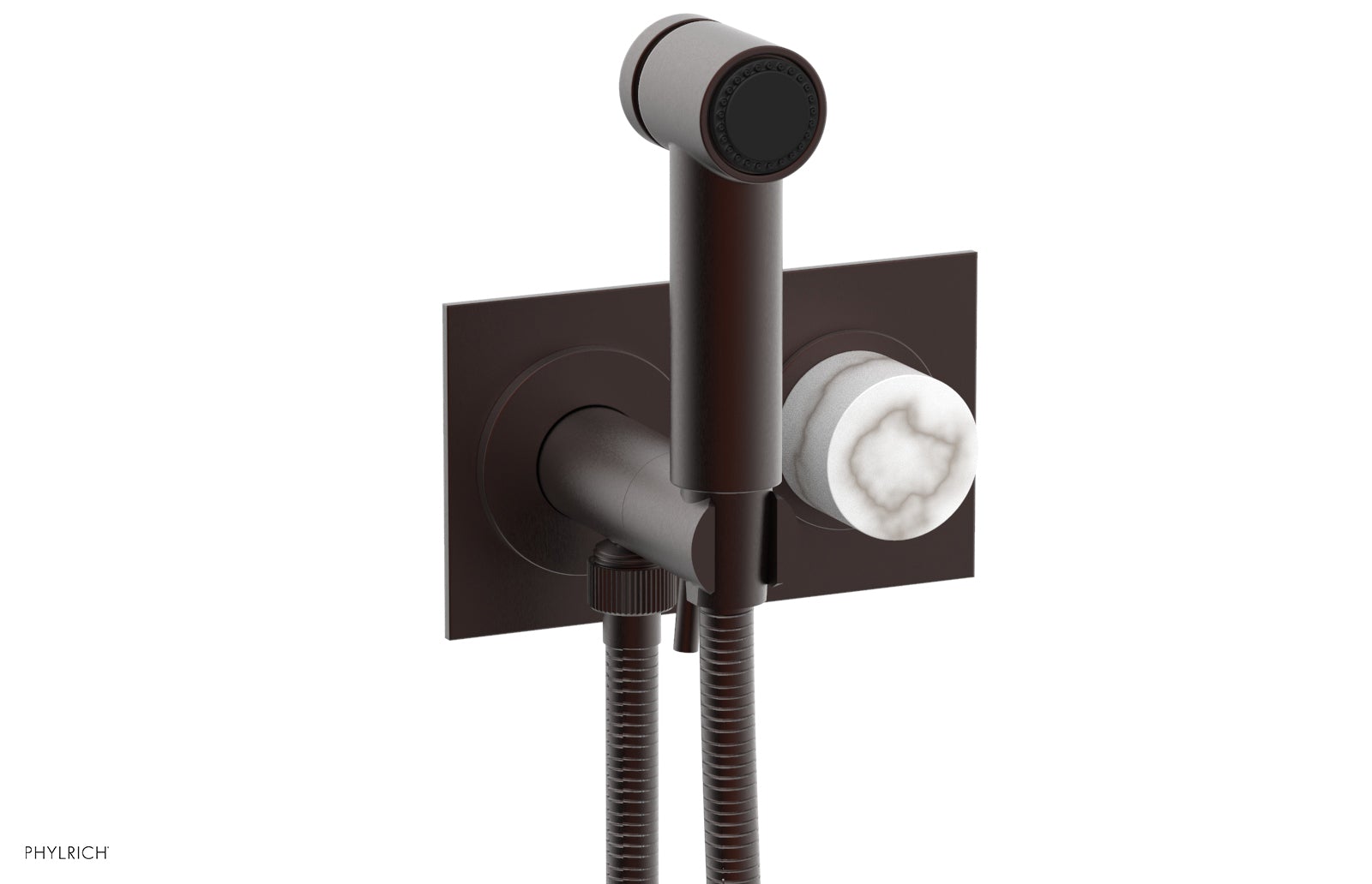 Premium Wall Mounted Bidet with Marble Handle - BASIC II Model 230 67 - Perfect for Modern Bathrooms & Luxury Home Upgrades