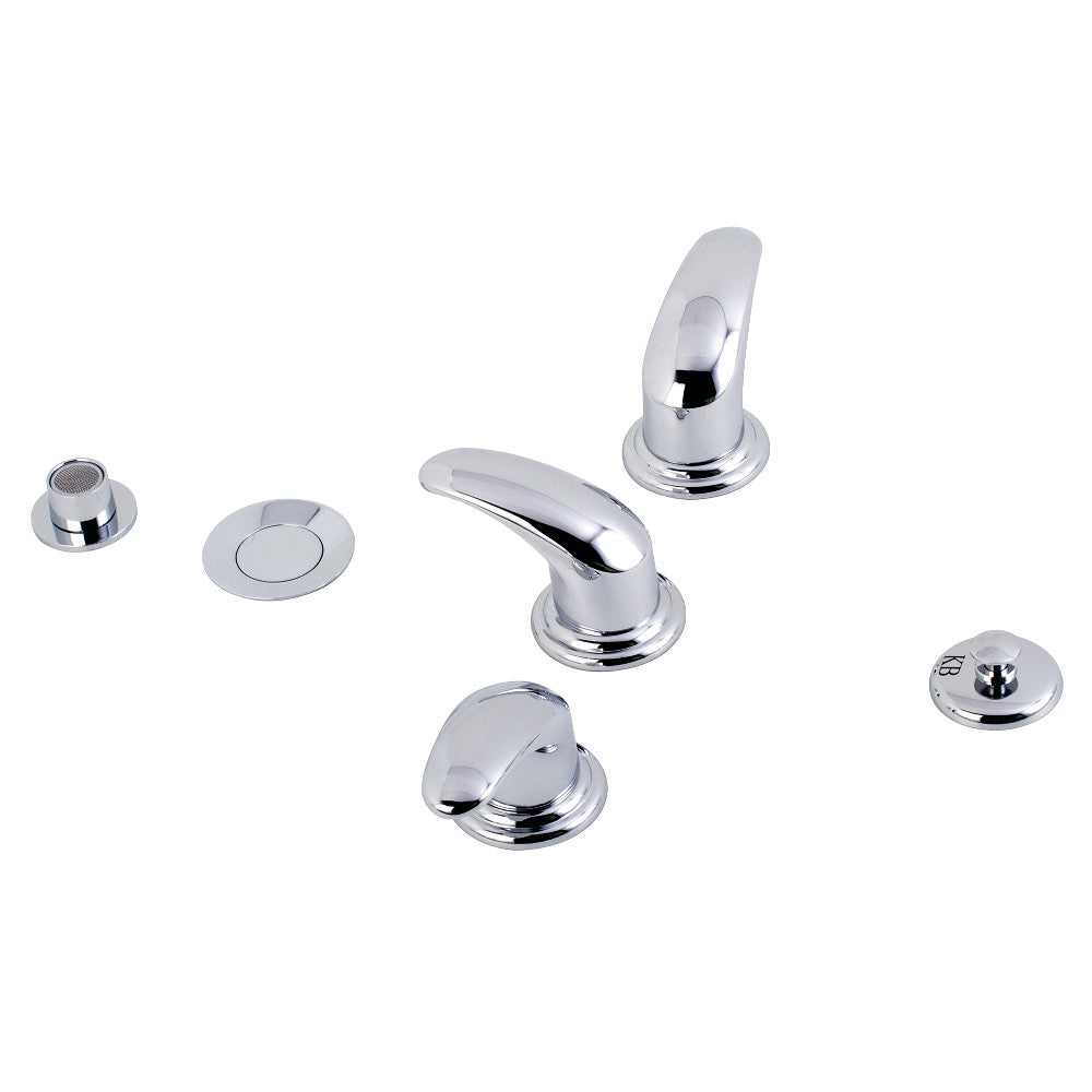 Kingston Brass KB320LL Bidet Faucet - Chrome Plated Brass Construction for Bathroom Sink & Bidet Use - Perfect for Modern Toilet Upgrades & Hygienic Cleaning