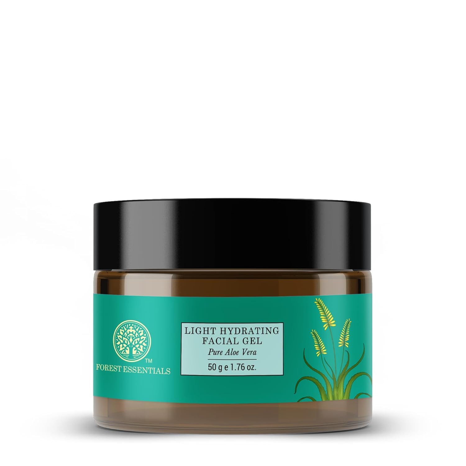 Forest Essentials Light Hydrating Facial Gel with Pure Rosewater | Soothing & Moisturizing Unisex Face Gel | 50g | Perfect for Daily Skincare Routine & Post-Sun Care