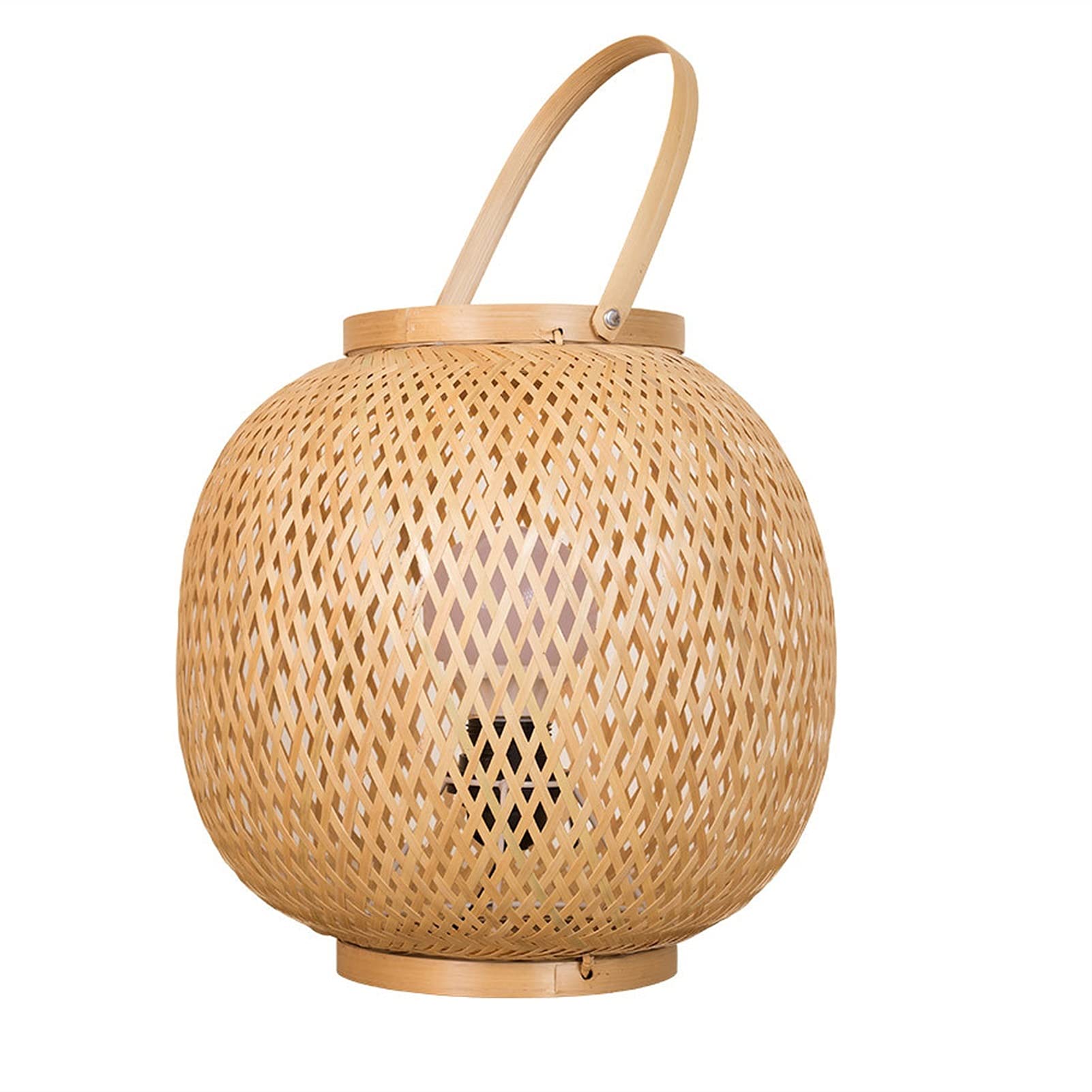 Zxb-Shop Bamboo Table Lamp - Handcrafted Chinese Desk Lamp for Office, Bedroom, Restaurant & Tatami Room | Natural Bamboo Art Lighting for Home, Garden & Japanese Style Decor