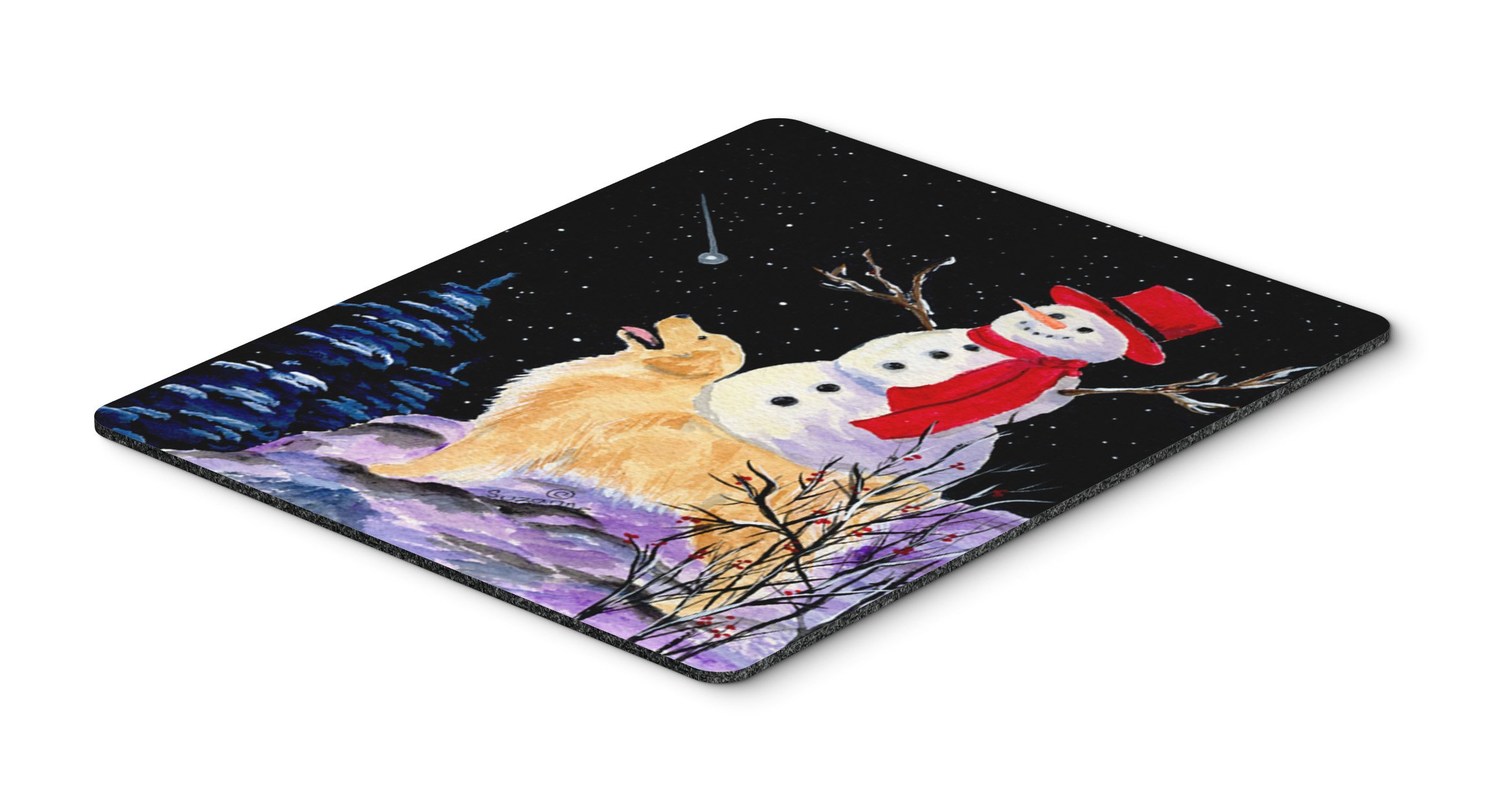 Golden Retriever Mouse Pad & Hot Pad - Large Washable Non-Slip Desk Mat for Home Office, Gaming, Computer & Laptop Use - Perfect Workstation Accessory for Dog Lovers
