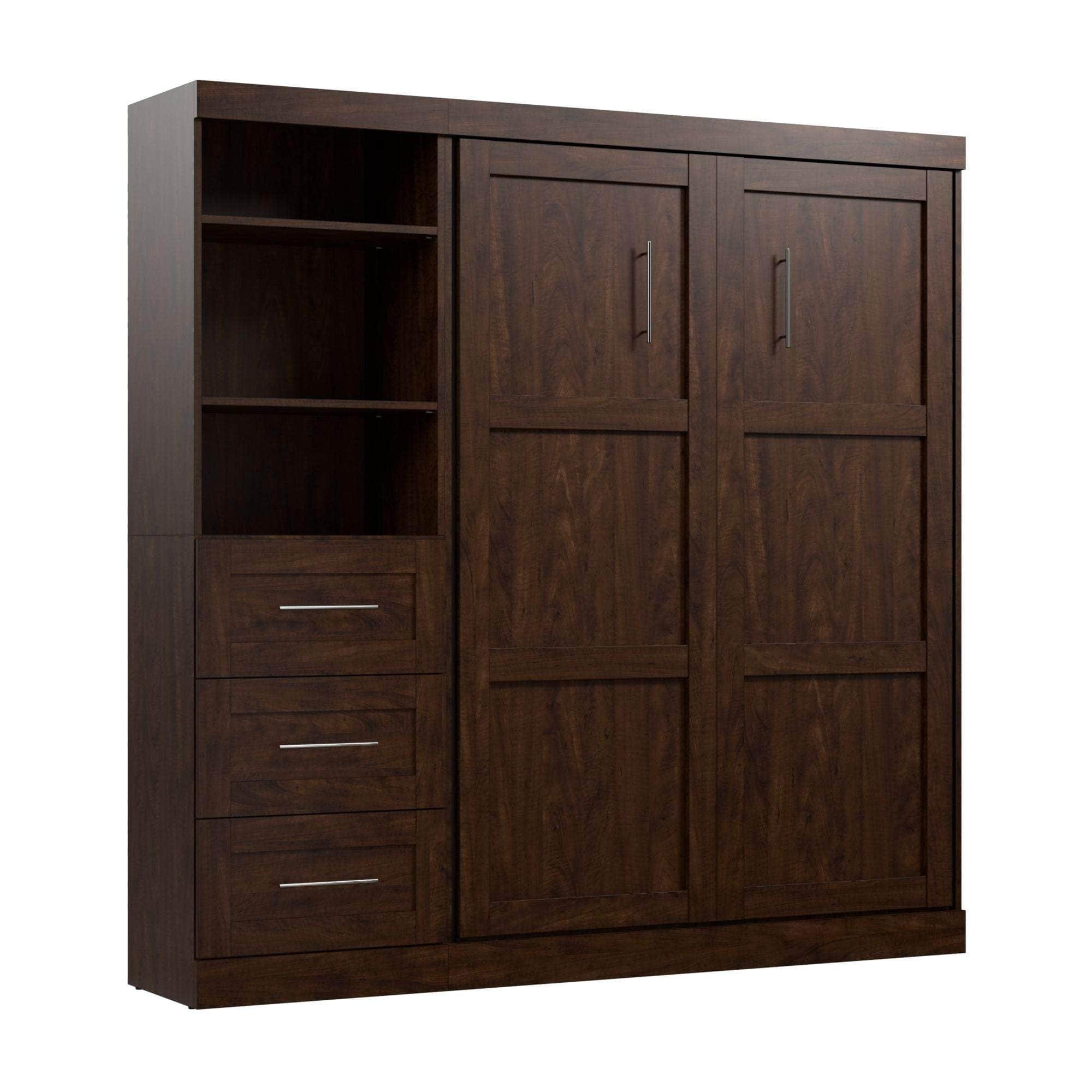 Pur Full Murphy Wall Bed with Storage Drawers - 84
