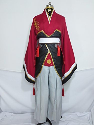 Touken Ranbu Uchigatana Izuminokami Kanesada Samurai Uniform Kimono Cosplay Costume for Men (Size XL) - Perfect for Anime Conventions, Halloween & Japanese Themed Parties