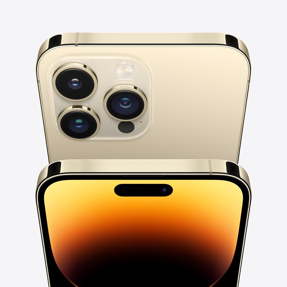 iPhone 14 Pro 128GB Gold - Premium Smartphone with A16 Bionic Chip, Pro Camera System & Super Retina XDR Display | Perfect for Photography, Gaming & Business Productivity