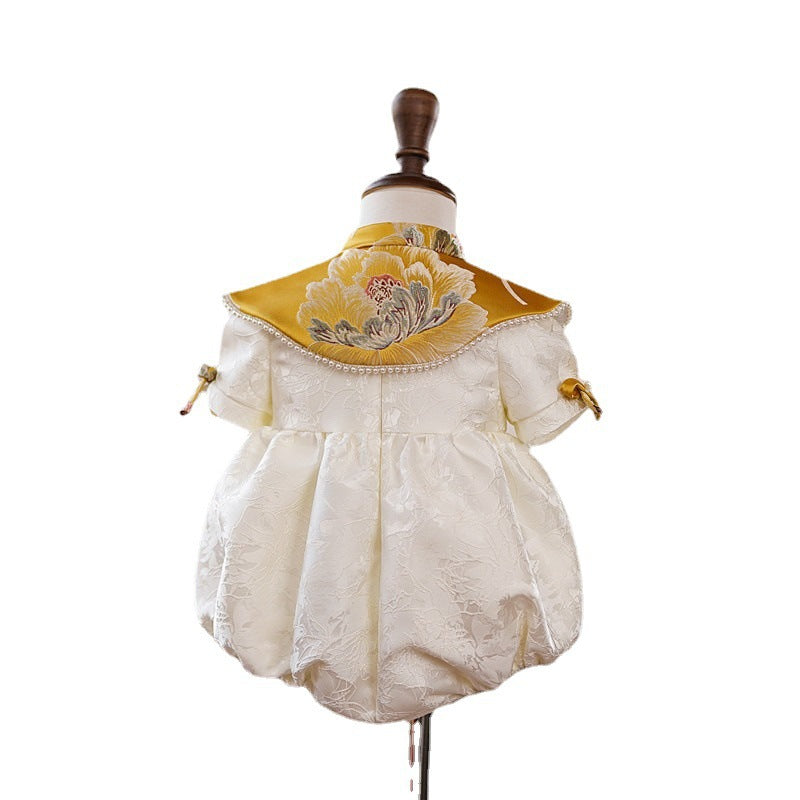 Adorable Baby Girl Floral Dress for Toddlers - First Communion, Pageant, Princess Party Outfit - Perfect for Special Occasions & Photo Shoots