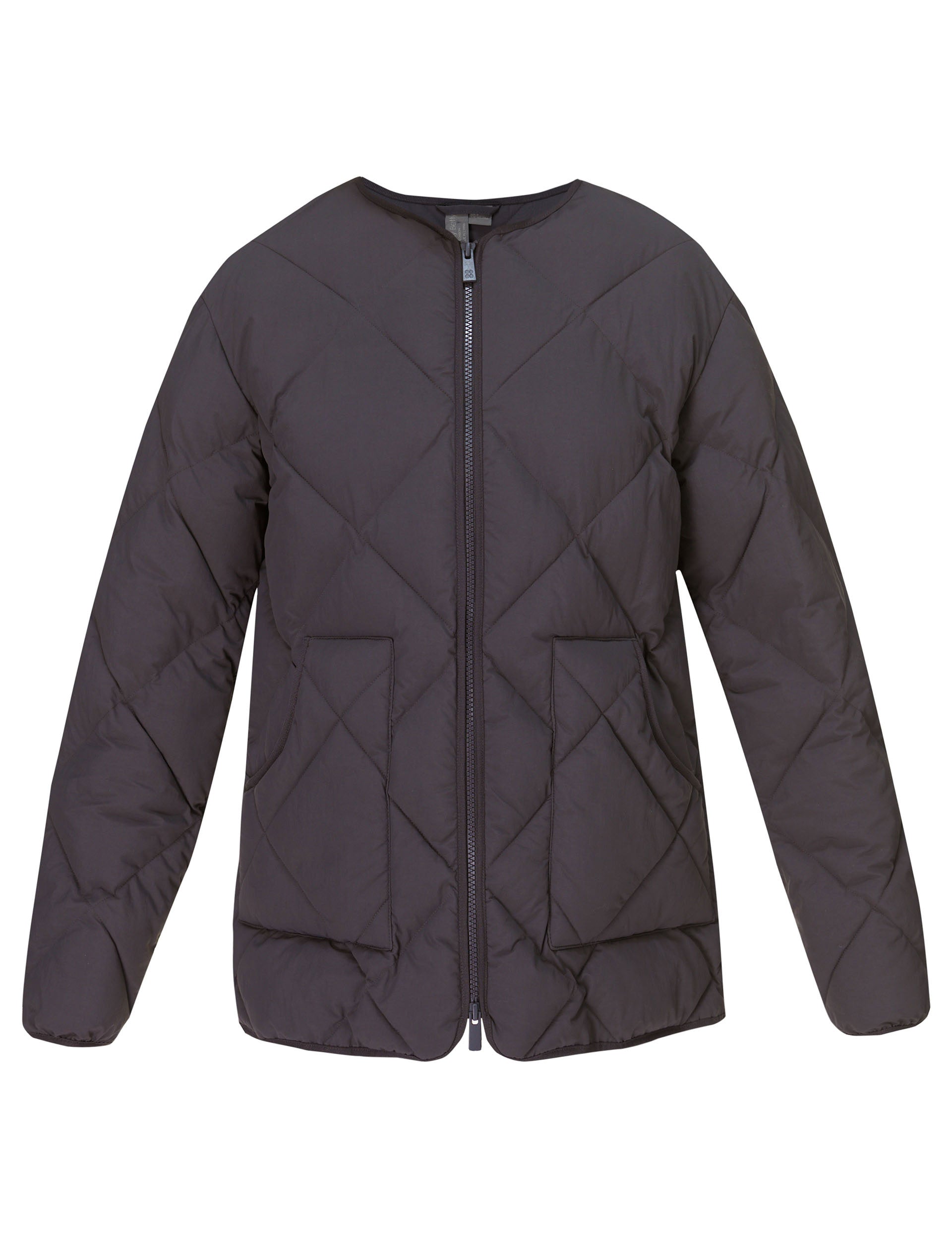 On the Go Quilted Jacket for Women - Urban Grey | Lightweight Water-Resistant Outerwear for Travel, Commuting & Outdoor Activities