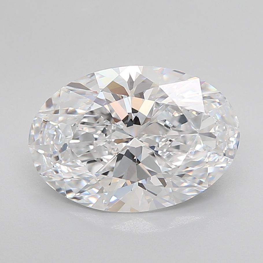 3.46 Carat Oval Lab Grown Diamond - GIA Certified VVS1 Clarity | Eco-Friendly Engagement Ring Center Stone for Wedding & Proposal