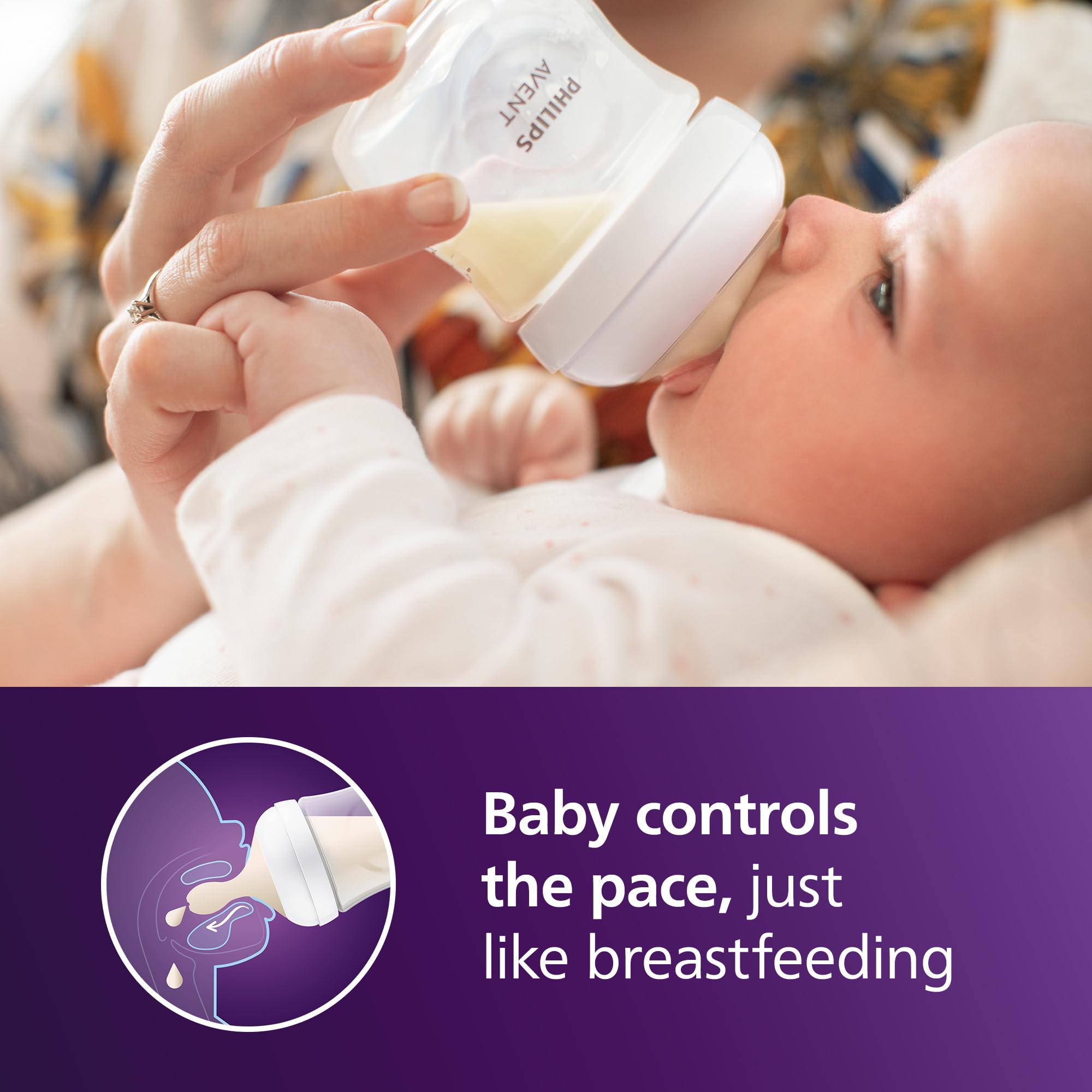Philips Avent Natural All-in-One Baby Gift Set - 4oz & 9oz Bottles with Natural Response Nipples (Slow & Medium Flow), Soothie & Ultra Soft Pacifiers - Perfect for Newborns, Baby Showers & Parenting Essentials (SCD839/02)