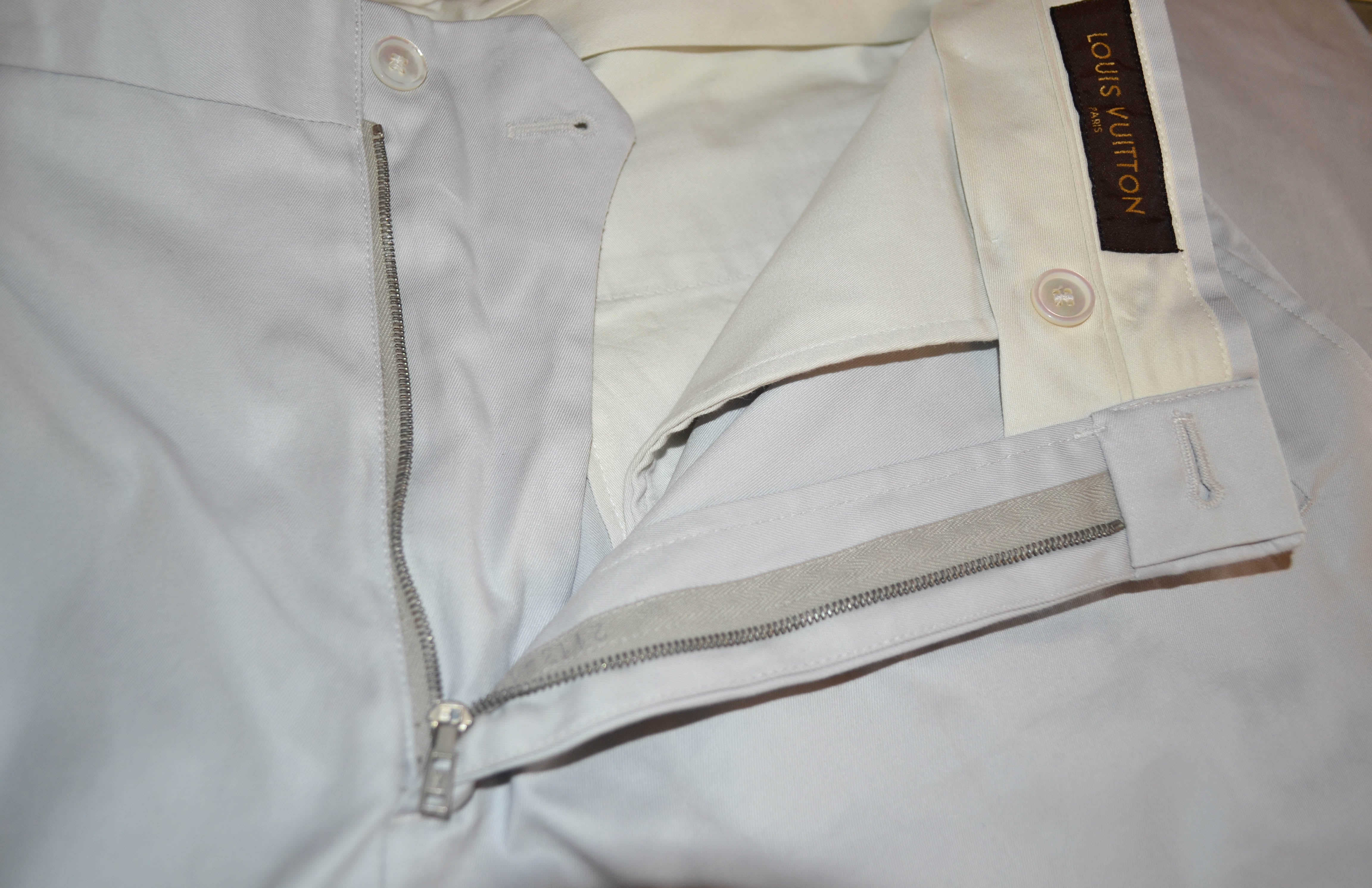 Authentic Louis Vuitton Grey Men's Dress Pants Size 50 US - Luxury Formal Trousers for Business, Office & Special Occasions