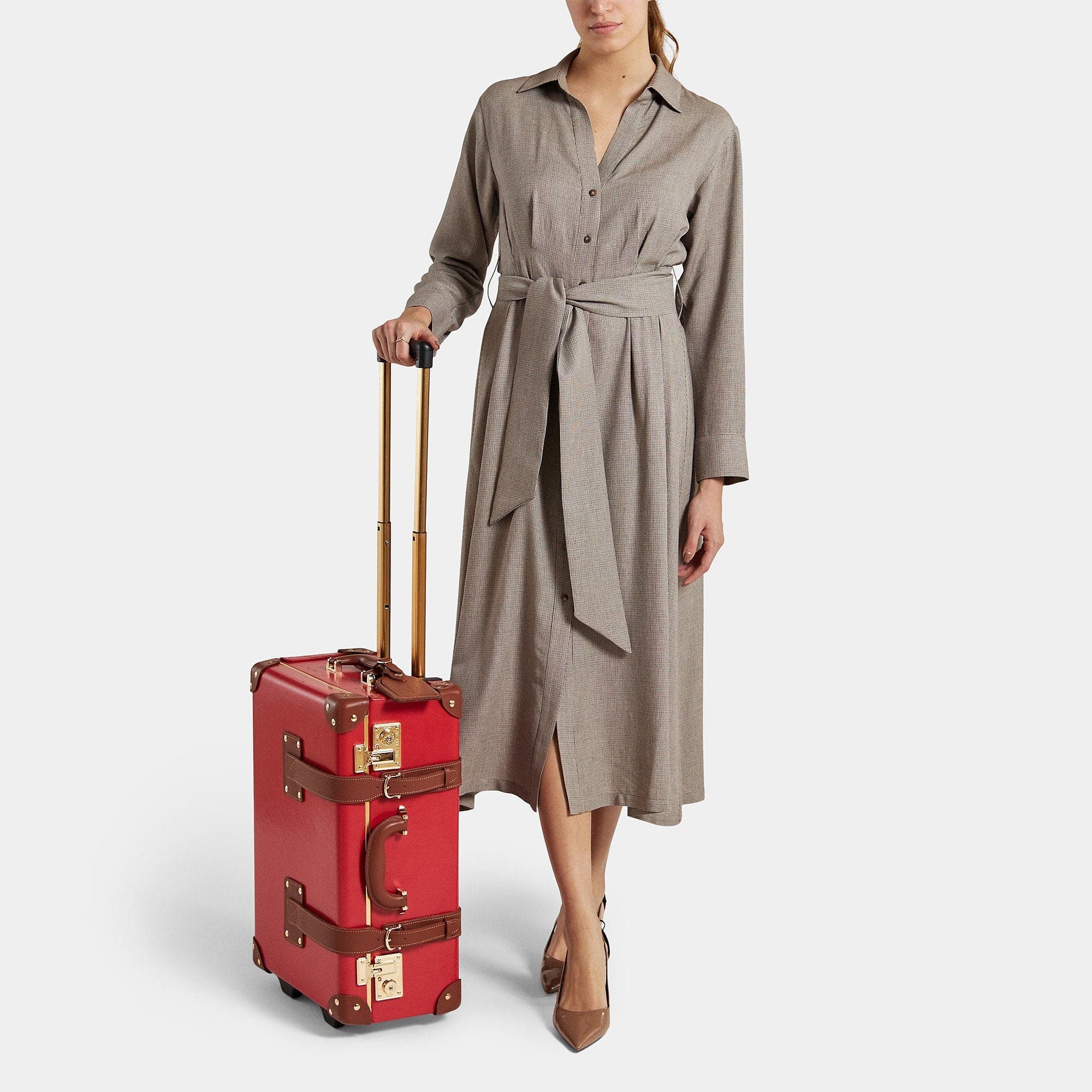 The Diplomat Red Carry-On Luggage - Lightweight & Durable Suitcase for Travel, Business Trips & Weekend Getaways