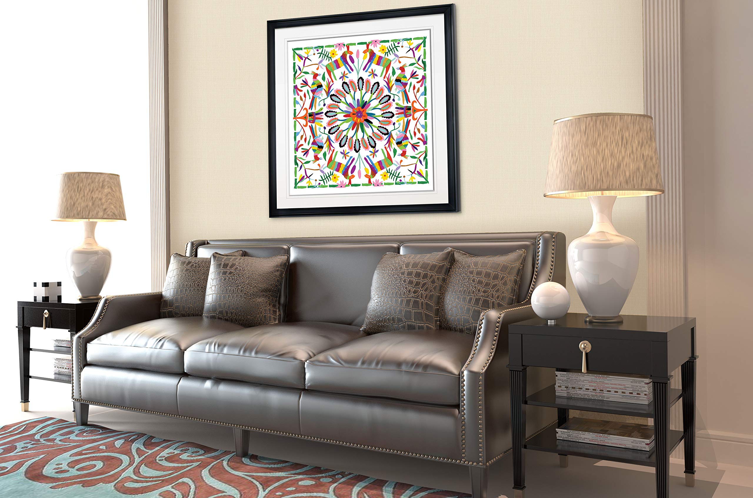 Hallucination II Abstract Art Framed Canvas Print - Modern Contemporary Giclee Wall Art Painting for Living Room, Bedroom & Office Decor