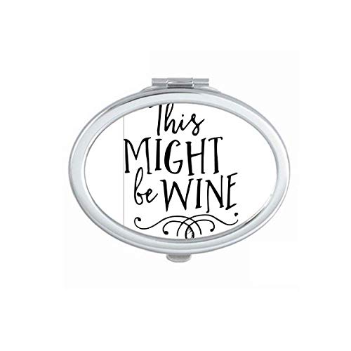 DIYthinker Portable Folding Double-Sided Mirror with Lace Design - Perfect for Makeup, Travel, and Wine Tasting Accessories