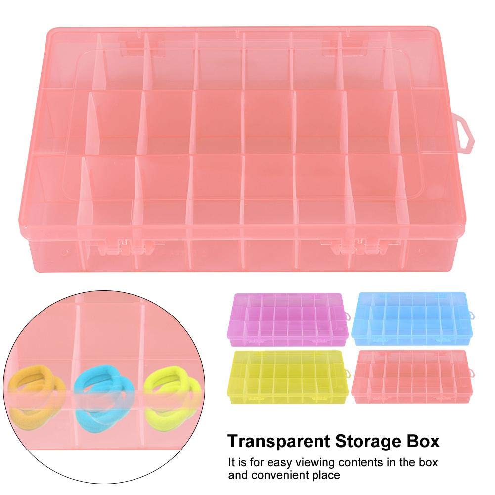 4-Piece Plastic Jewelry Storage Box Organizer for Beads, Rings, Earrings - Perfect for Travel, Home & Gift Organization