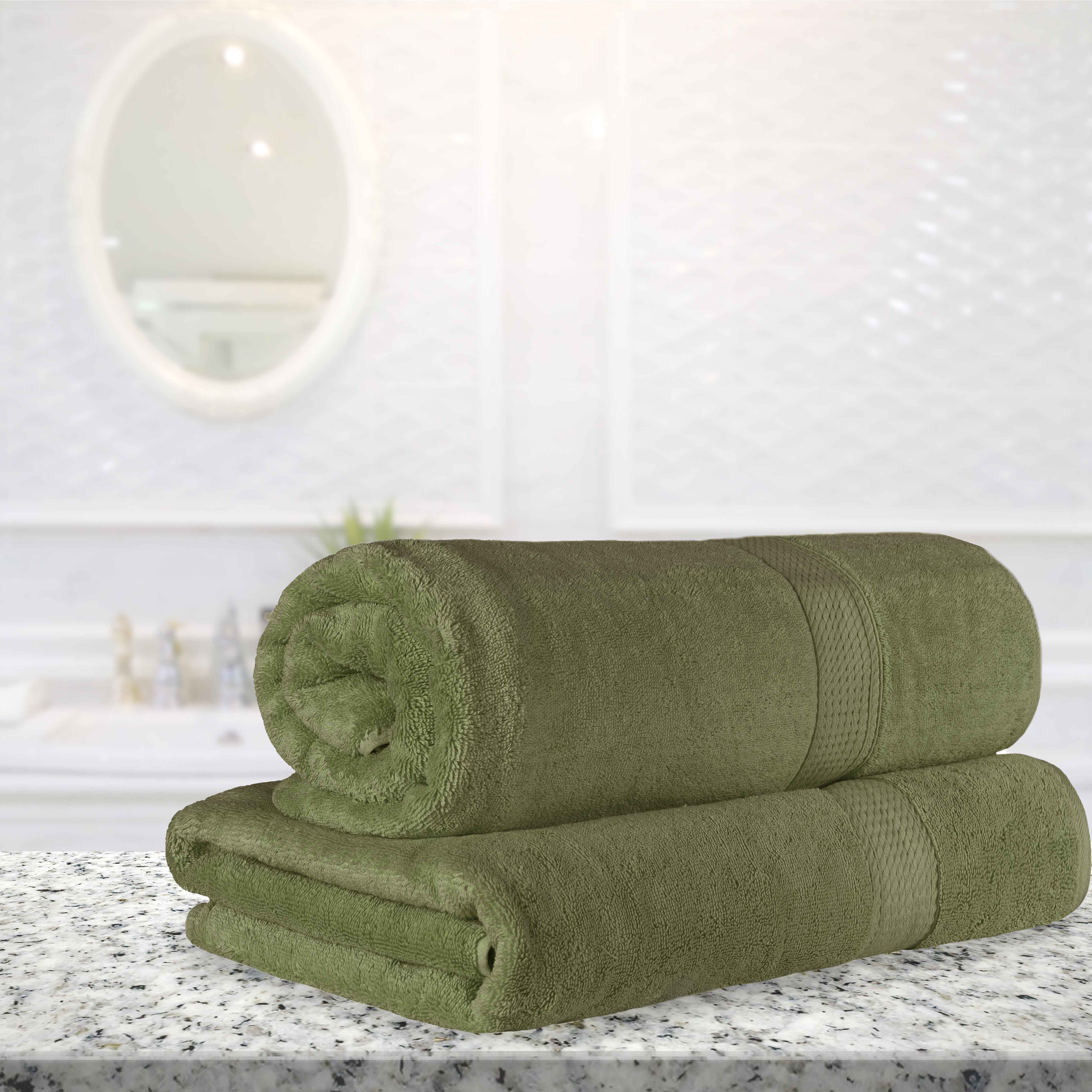 Premium 100% Egyptian Cotton Bath Sheet Set of 2 - Ultra Soft, Absorbent & Quick-Drying Luxury Towels for Spa, Hotel & Home Use