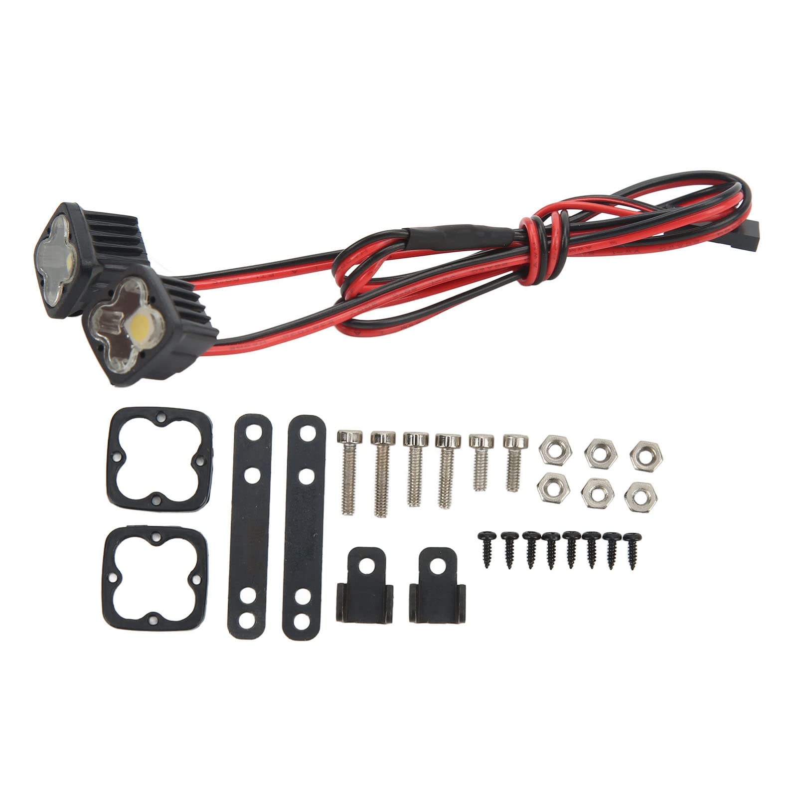 Socobeta RC Car LED Lights - Waterproof Headlights & Spotlights for Axial SCX10 90046 1/10 Scale RC Crawler Truck - Perfect for Night Off-Roading & Trail Adventures