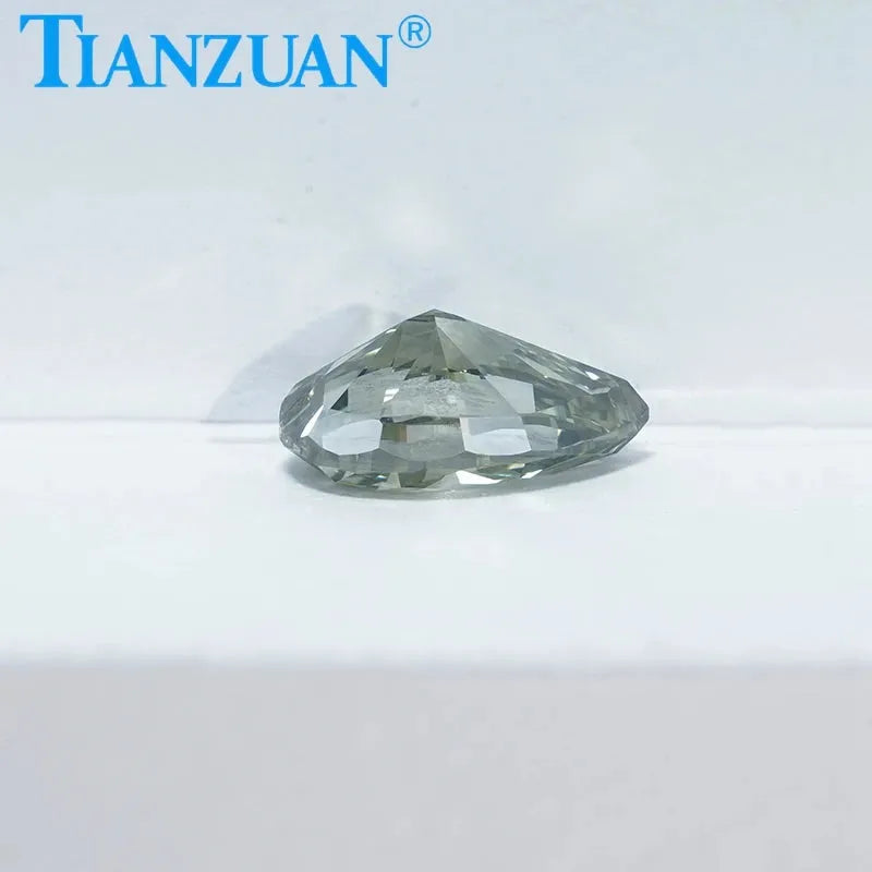 1.47ct VVS2 Lab-Created CVD Pear-Shaped Fancy Vivid Green Diamond - 2EX Cut Loose Gemstone with GEMID Certification | Perfect for Engagement Rings, Pendants & Fine Jewelry Making