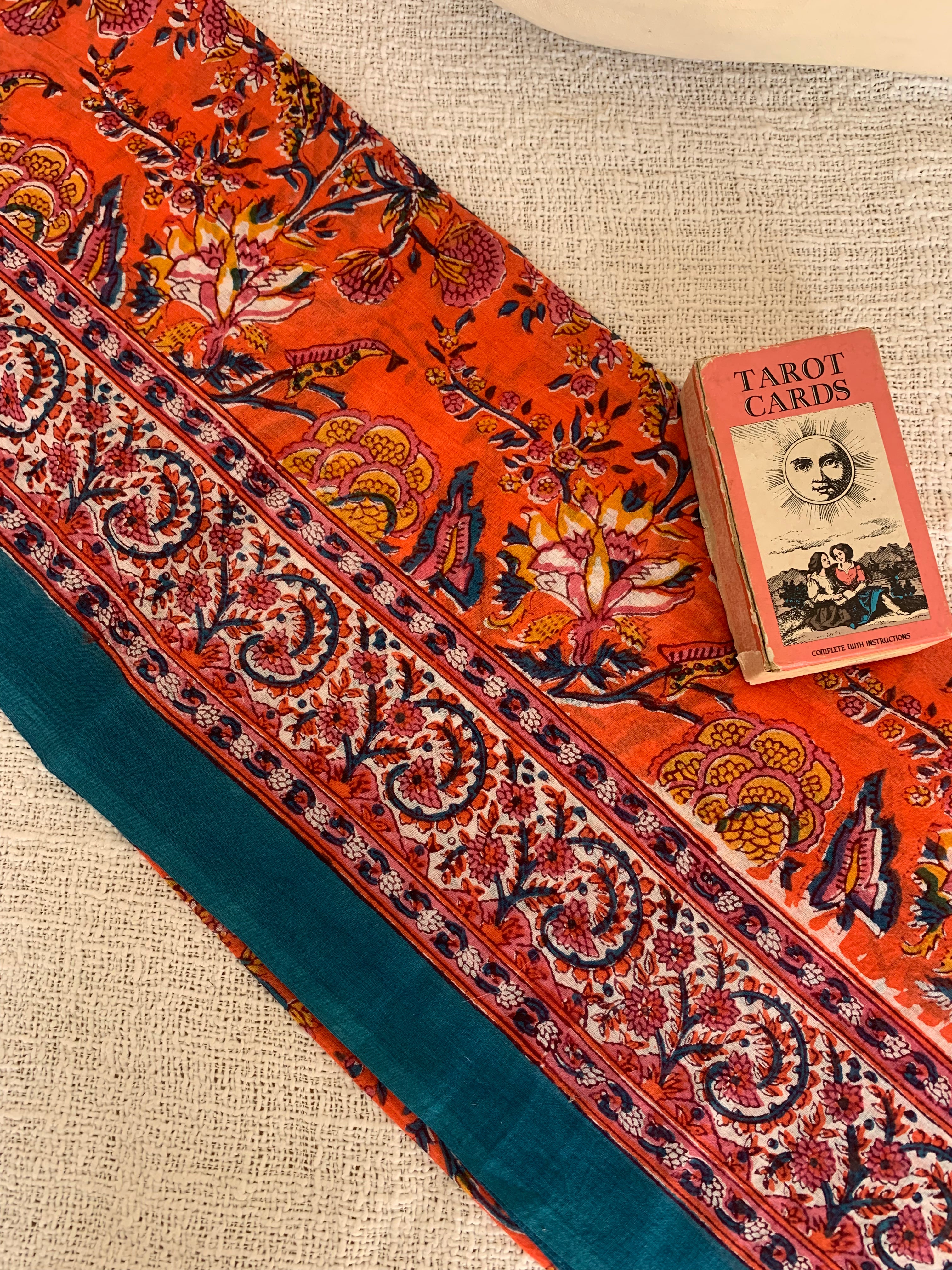 Stylish Block Print Cotton Sarong Pareo Shawl - New Collection for Beach, Pool & Summer Fashion