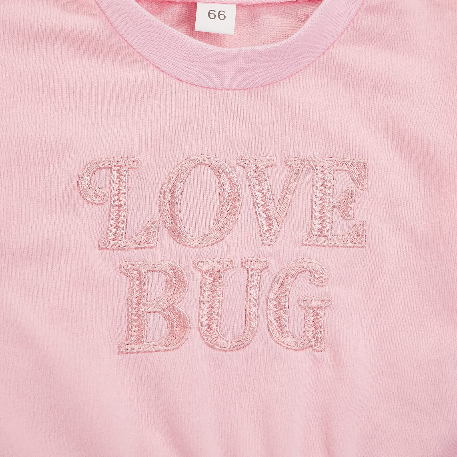 Adorable Newborn Baby Boy & Girl Sweatshirt - Cute Love Bug Embroidery Long Sleeve Pullover - Soft Infant Fall Clothes Outfits - Perfect for Family Photos, Autumn Walks & Cozy Home Days