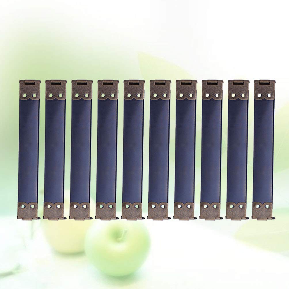 10pcs Metal Internal Flex Purse Frame with Spring Clip Hook - 9cm DIY Craft Purse Frame for Handbag, Wallet & Coin Purse Making - Perfect for Sewing Projects, DIY Accessories and Gift Packaging