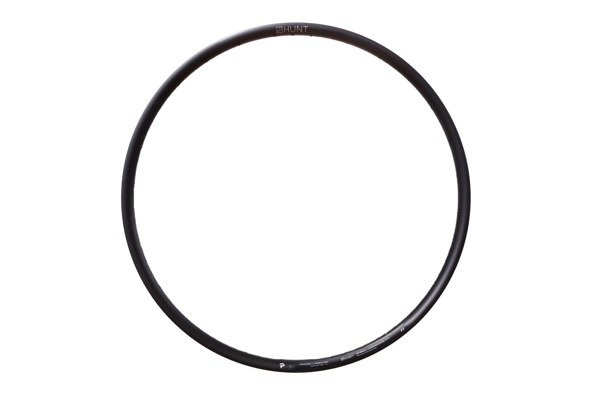 HUNT Sustain Phase One 4 Season All-Road Rim - Rear Wheel for Gravel, Road & Cyclocross Bikes | Durable All-Weather Performance for Commuting, Adventure & Racing