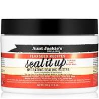 AUNT JACKIE'S SEAL IT BUTTER - Hydrating Hair Butter for Natural Hair, Curly Hair & Dry Scalp - Deep Conditioning Treatment for Moisture Retention & Frizz Control - Perfect for Daily Use & Protective Styling