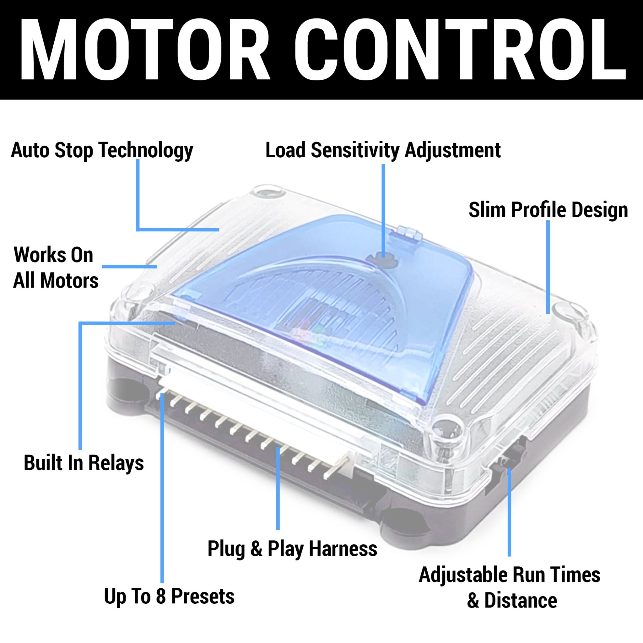 12V Remote Control Power Tonneau Cover Kit with Programmable Motor Control Module - Perfect for Pickup Trucks & Easy Bed Access