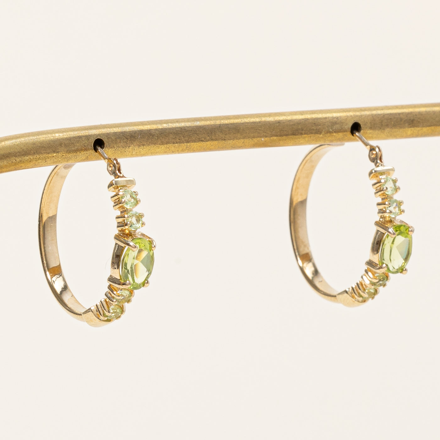 Peridot Hoop Earrings 1.00ctw - Dainty Green Gemstone Jewelry for Women | Perfect for Everyday Wear, Parties & Special Occasions