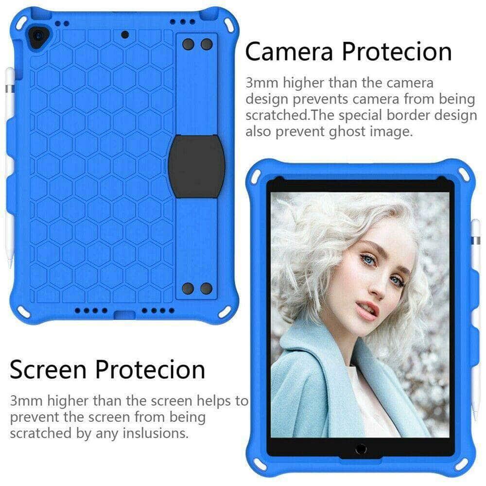 Shockproof Hybrid EVA Hard Silicone Bumper Case for iPad 10.2 (7th/8th Gen 2019/2020) - Kids Protective Cover | Perfect for School, Travel & Playtime