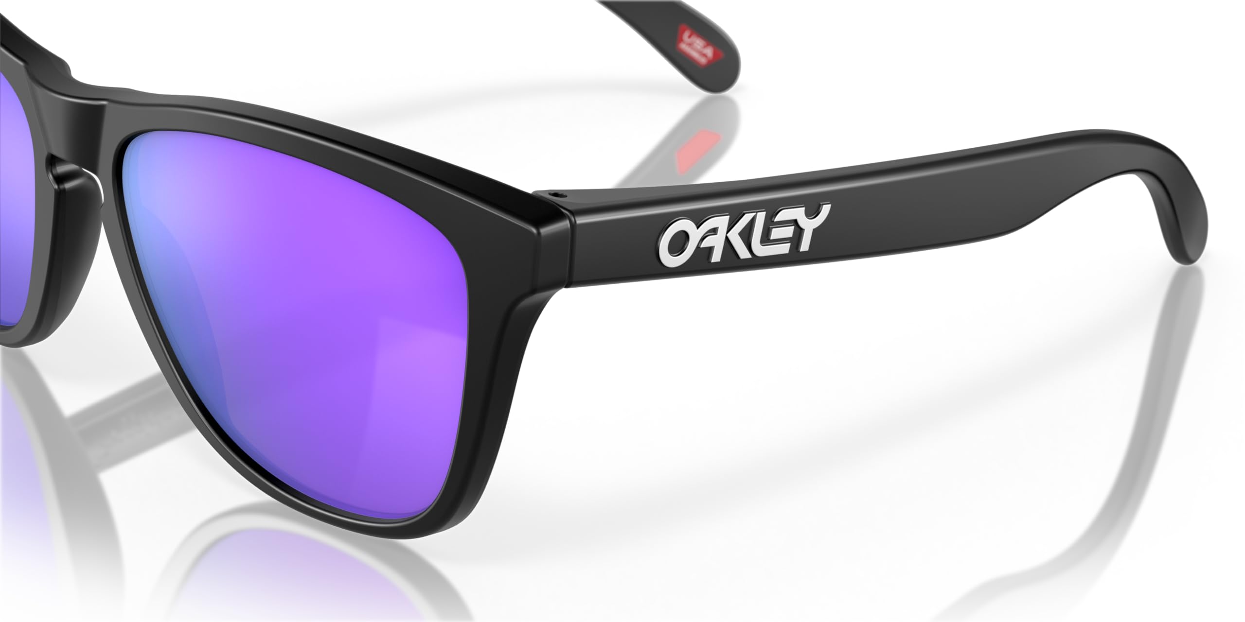 Oakley OO9013 Frogskins Square Sunglasses - Polarized UV Protection, Lightweight Frame for Men & Women - Perfect for Running, Driving & Outdoor Activities