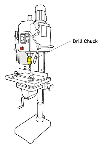 Heavy Duty 5/8 Inch Drill Press Chuck Replacement - Fits Harbor Freight T583 & Other Models - USA Made - Perfect for Woodworking, Metal Drilling & DIY Projects