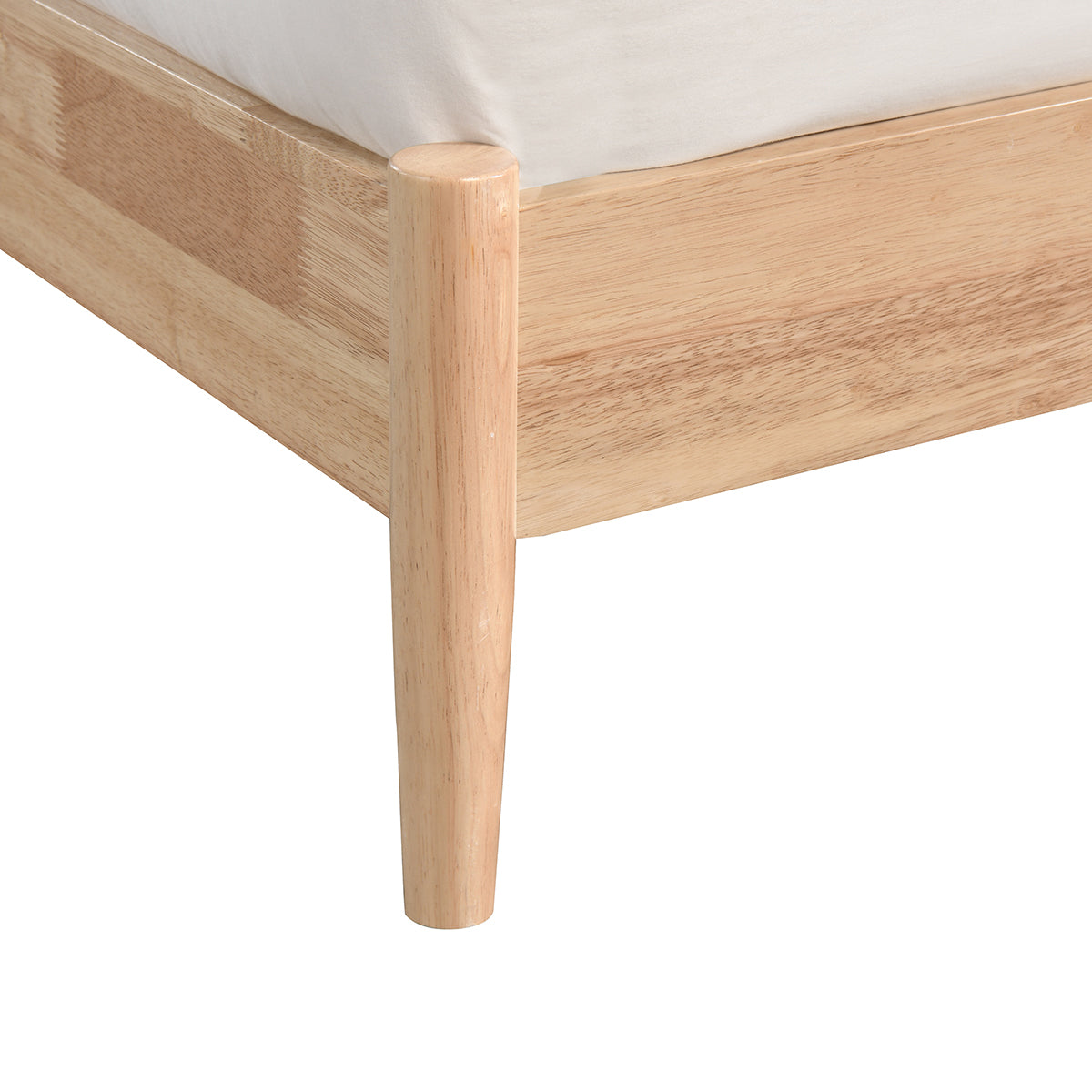 Avery Arch Rattan Queen Bed Frame - Solid Oak Wood, Natural Woven Rattan Headboard - Perfect for Bedroom, Guest Room, or Vacation Home Decor