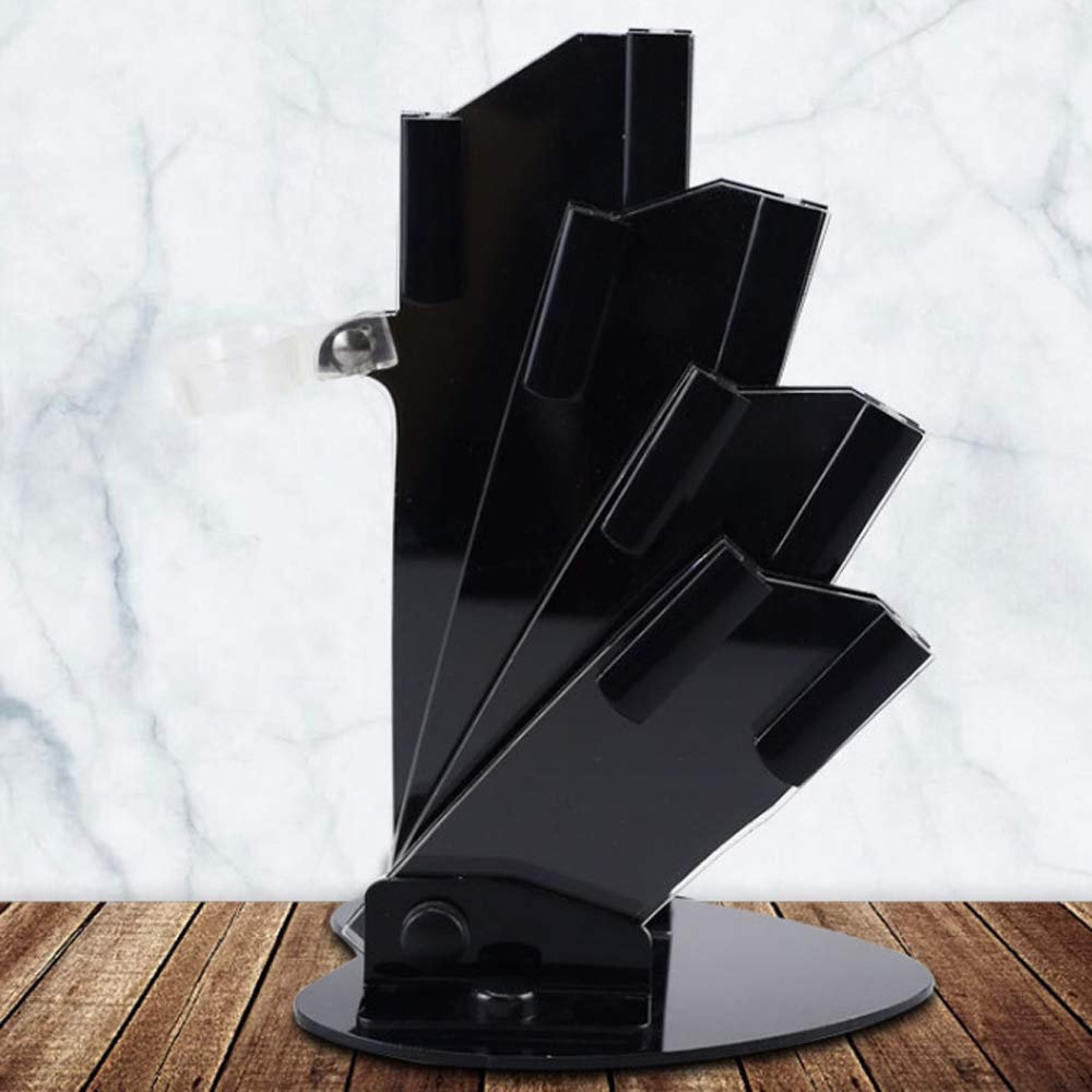 Premium 5-Piece Ceramic Knife Set with Acrylic Stand & Fruit Peeler - Ultra Sharp Kitchen Cutlery for Slicing, Dicing & Food Prep - Perfect for Home Chefs & Professional Kitchens