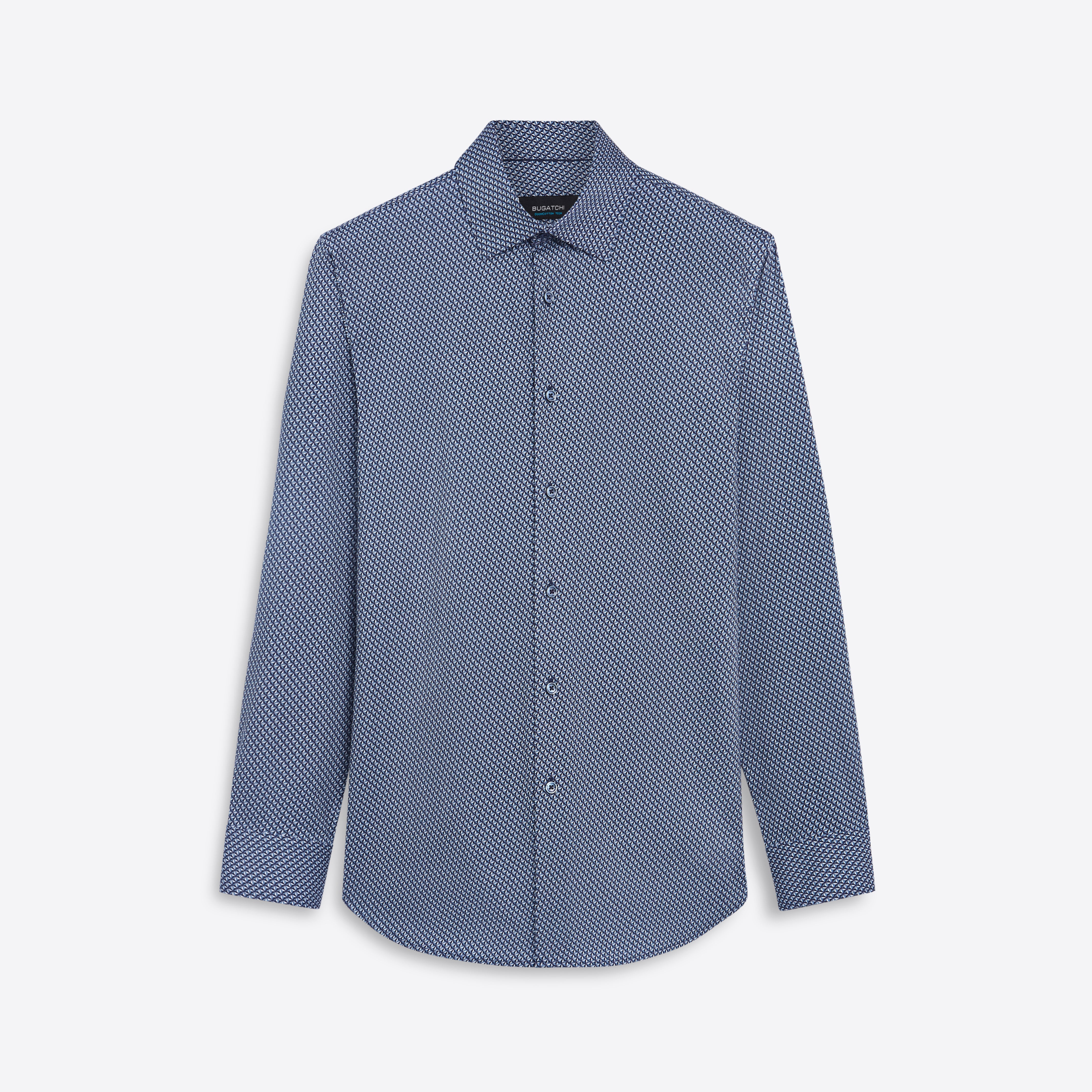 Stylish JAMES Geometric Print Cotton Shirt for Men - Trendy Casual Button Down Shirt for Office, Party & Everyday Wear