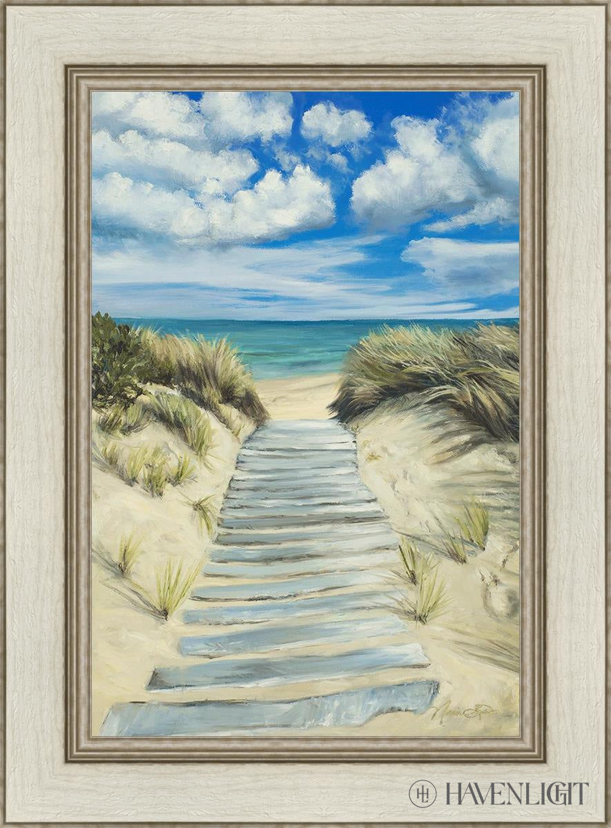 Seaside Decor - Handcrafted Broken Path Mosaic Art Piece for Home & Garden Wall Decor | Perfect for Beach House, Coastal Living Room, or Outdoor Patio