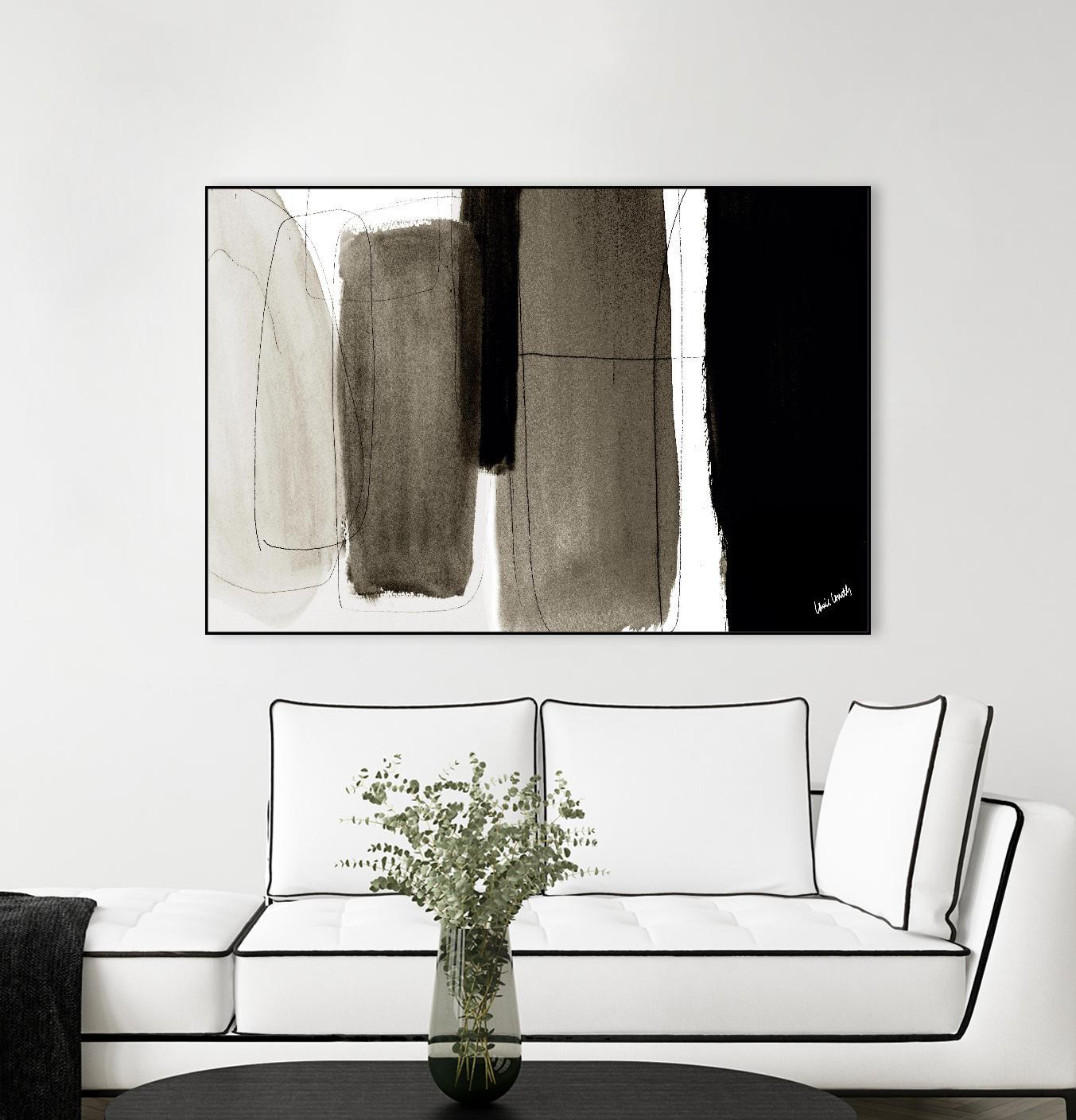 Dark Veil Abstract Print - Modern Gothic Wall Art Decor for Living Room, Bedroom & Office - Unique Canvas Painting for Home & Commercial Spaces