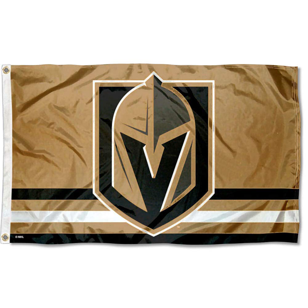 WinCraft Vegas Golden Knights Gold Flag and Banner - Premium NHL Team Decor for Game Day, Tailgating & Home Sports Room