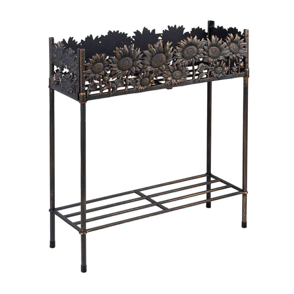 Outdoor Sunflower Flower Box Stand - Decorative Garden Planter for Patio, Balcony & Yard Decor | Perfect for Home, Wedding & Party Decorations