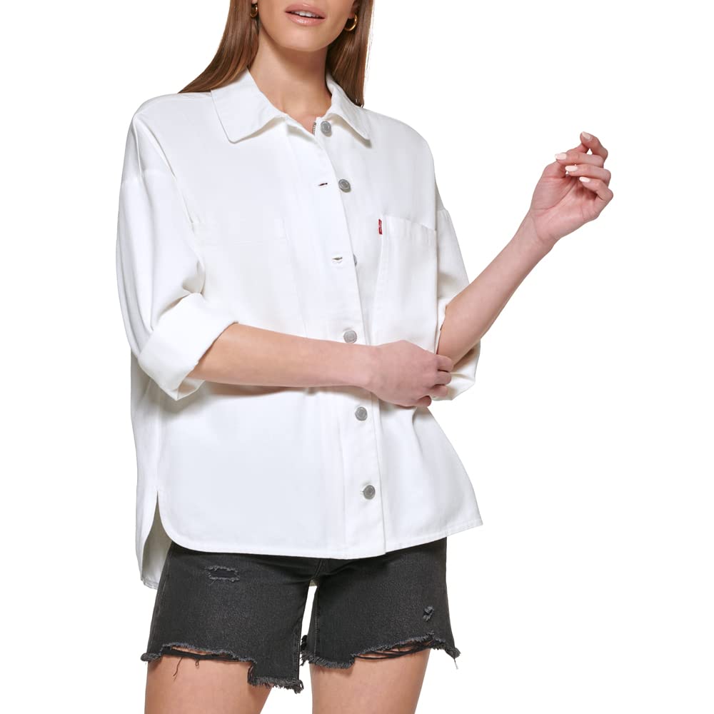 Levi's Women's Cotton Corduroy Shirt Jacket - Casual Button-Down Shacket for Fall & Winter (Standard & Plus Sizes) | Perfect for Layering, Outdoor Activities & Everyday Wear