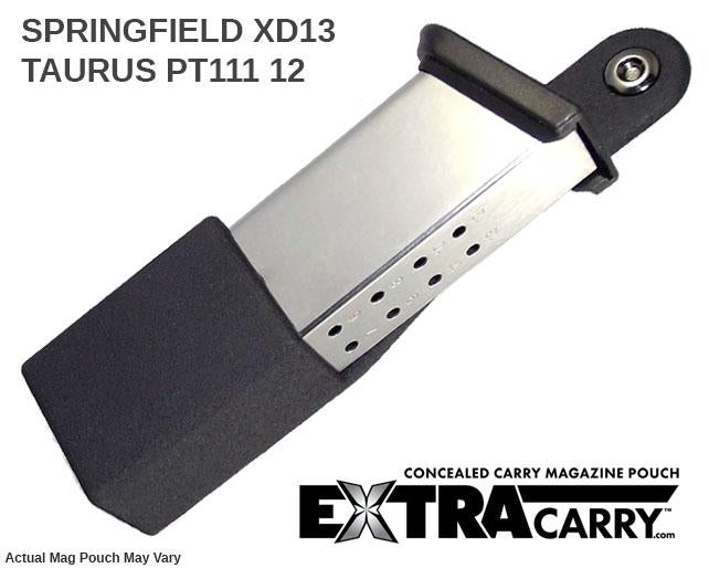 Springfield XD 9mm 13 Round Magazine Pouch - Tactical Gun Accessory for Range Shooting, Hunting & Concealed Carry | Durable Nylon Holster for Pistol Magazines