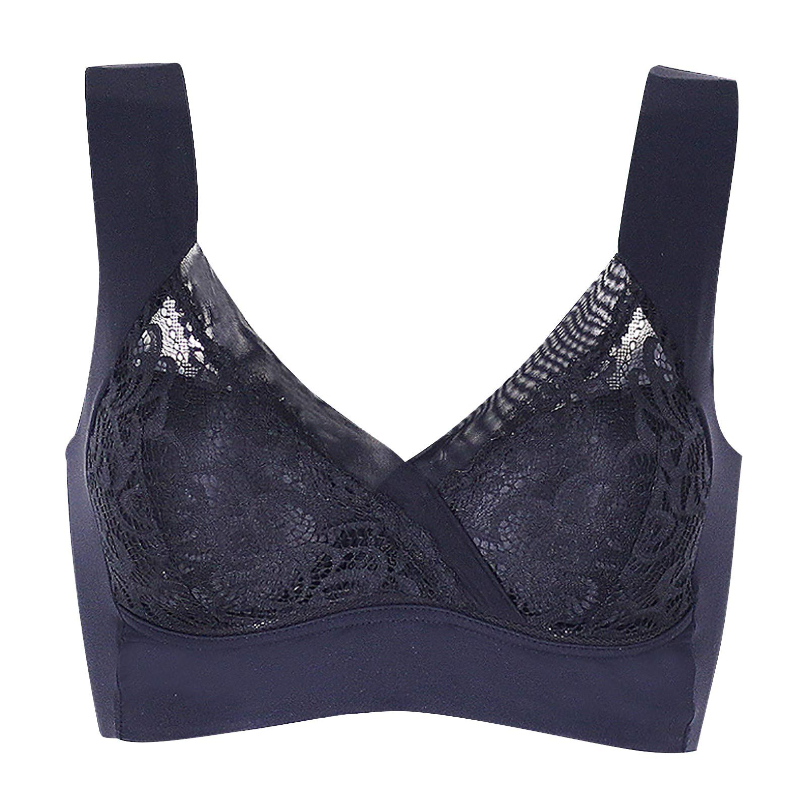 Women's One Shoulder Sports Bra Set - Extra Elastic, Breathable, Lace Trim Yoga Underwear - 36C - Perfect for Workouts, Yoga & Active Lifestyles