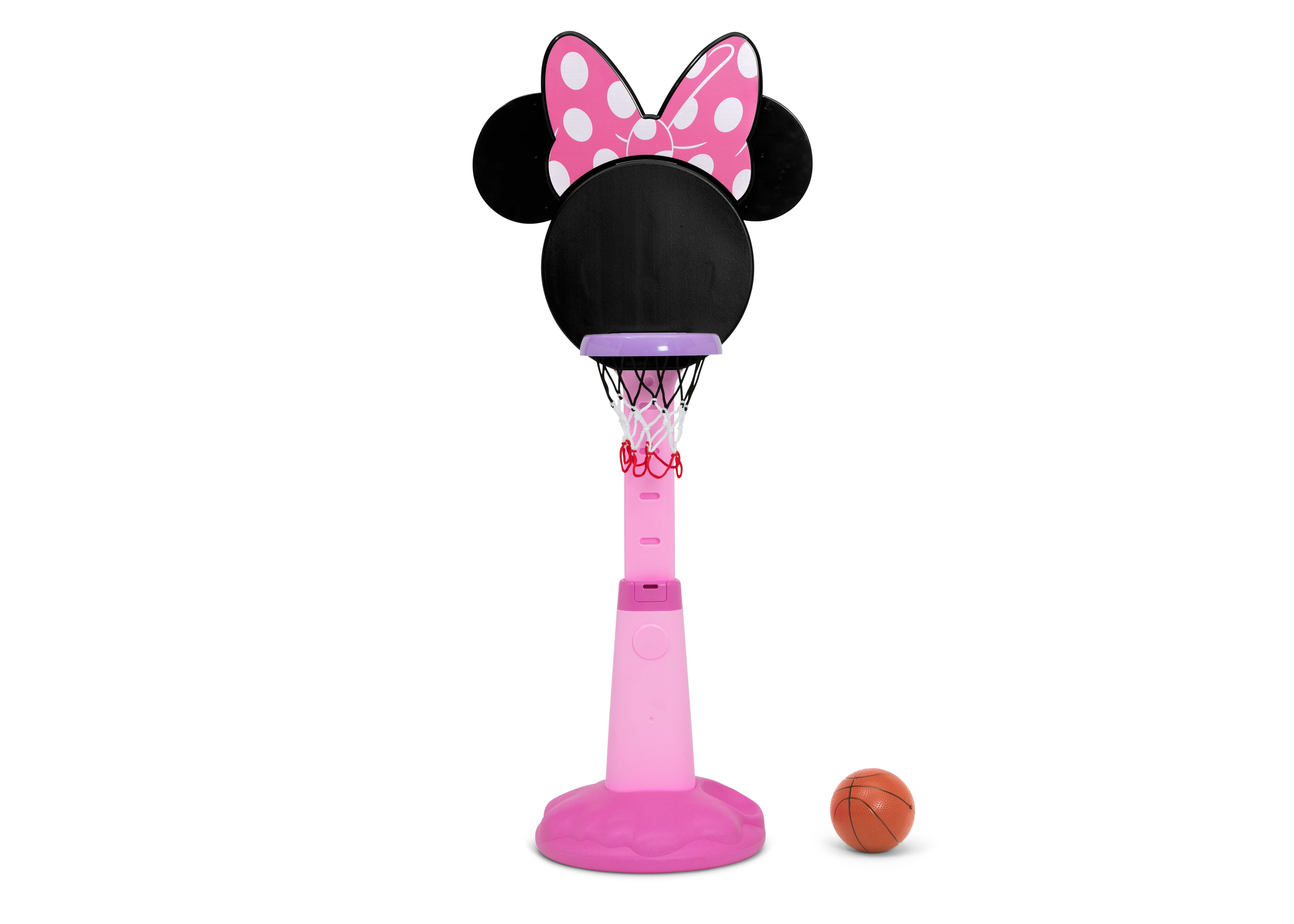 Minnie Mouse Plastic Basketball Set for Kids - Disney Themed Toy for Indoor & Outdoor Play - Perfect for Birthday Gifts & Backyard Fun