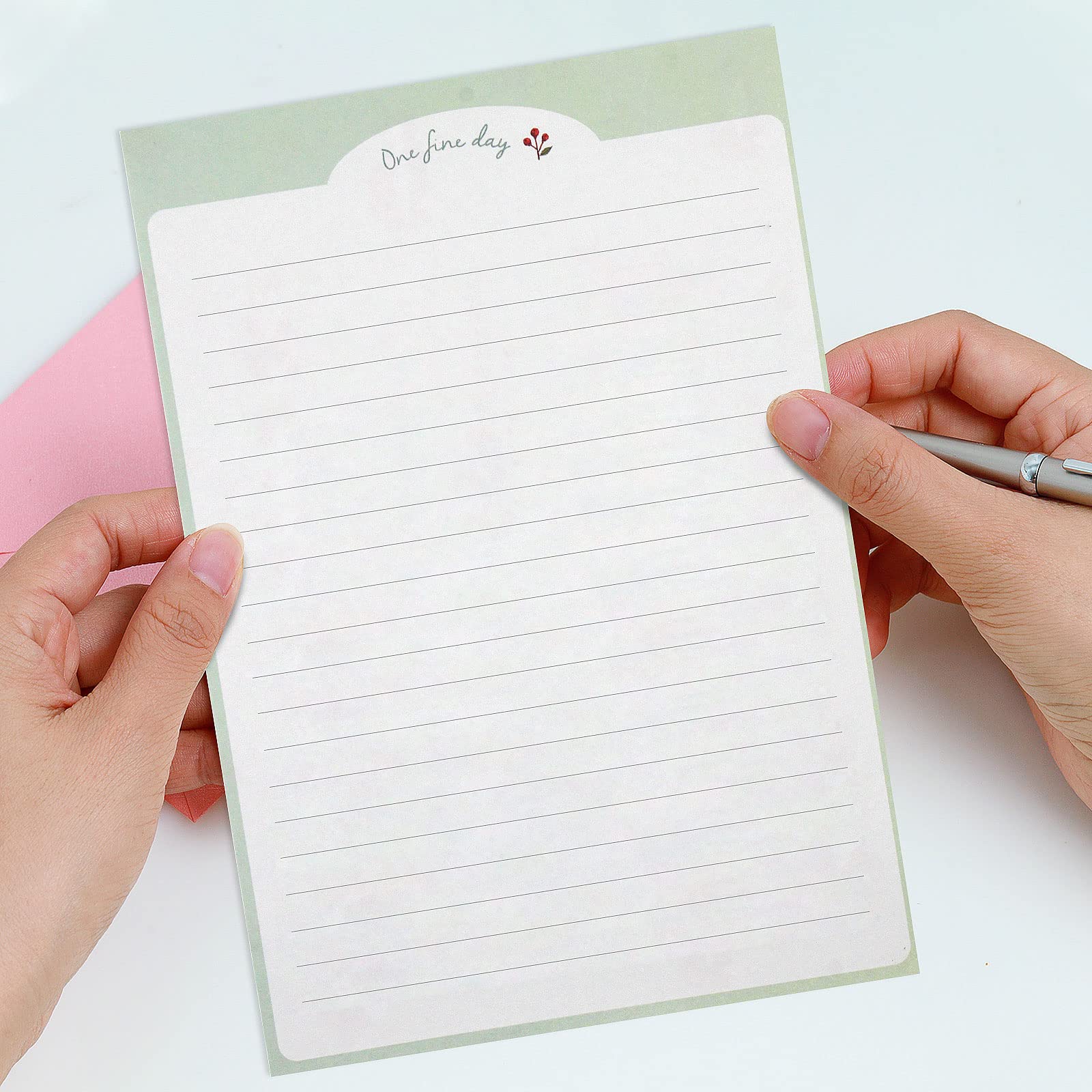 36-Piece Floral Stationery Set with Lined Writing Paper & 18 Matching Envelopes - Elegant Letter Paper for Invitations, Gifts, Holiday Cards, Thank You Notes & Personal Correspondence