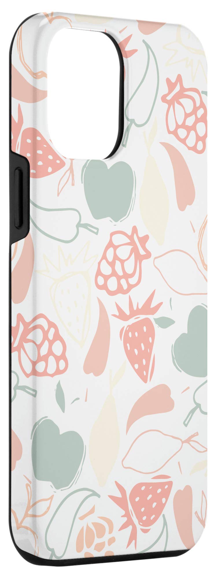 iPhone 12 Pro Max Case with Adorable Fruits Pattern - Slim Protective Phone Cover for Women & Girls - Perfect for Everyday Use, School, Work & Travel