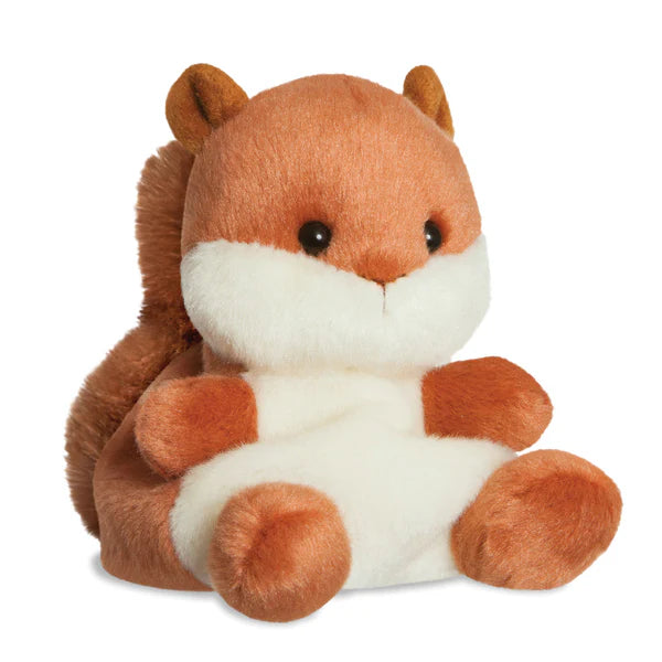 Palm Pals Nibbles Squirrel Plush Toy - Soft Stuffed Animal for Kids, Gifts & Collectibles | Perfect for Cuddling, Decor & Stress Relief
