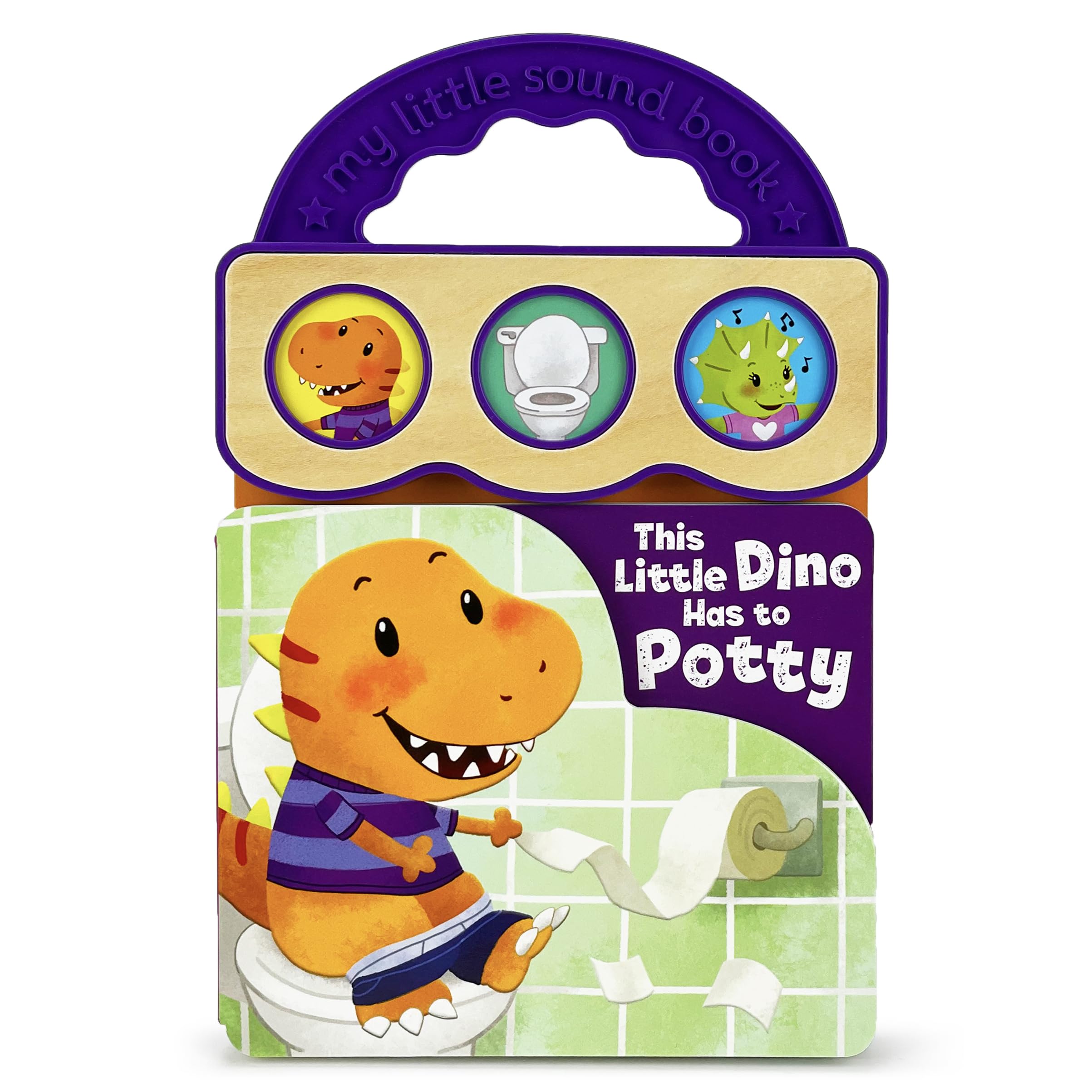 Interactive Potty Training Sound Book for Kids - This Little Dino Has to Potty | Fun Toilet Learning Aid with Dinosaur Sounds | Perfect for Toddlers & Preschoolers | Great for Home, Travel & Daycare Use