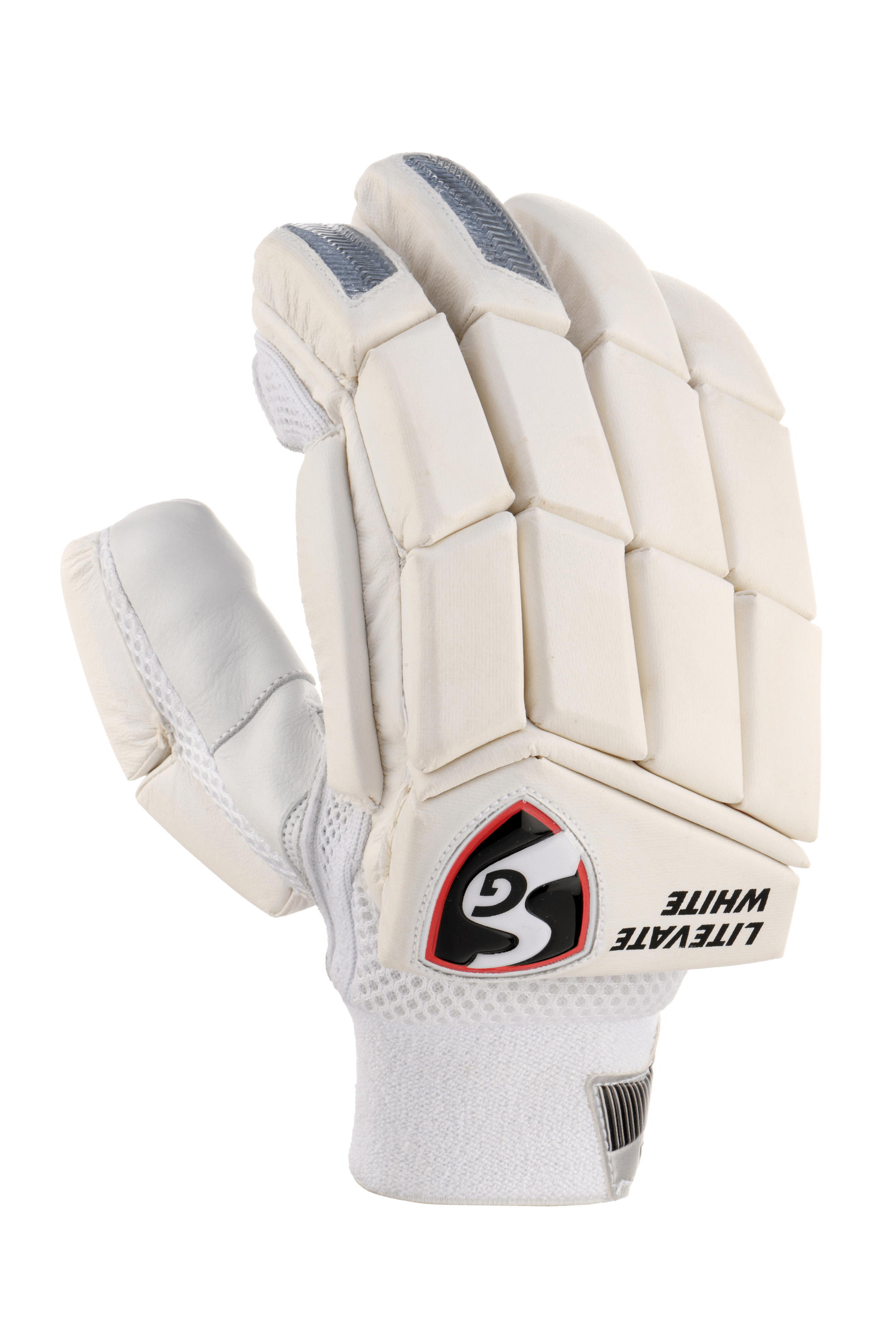 SG Litevate White Cricket Batting Gloves for Adults - Professional Quality Cricket Gloves for Training & Matches - Perfect for Practice Sessions & Competitive Play