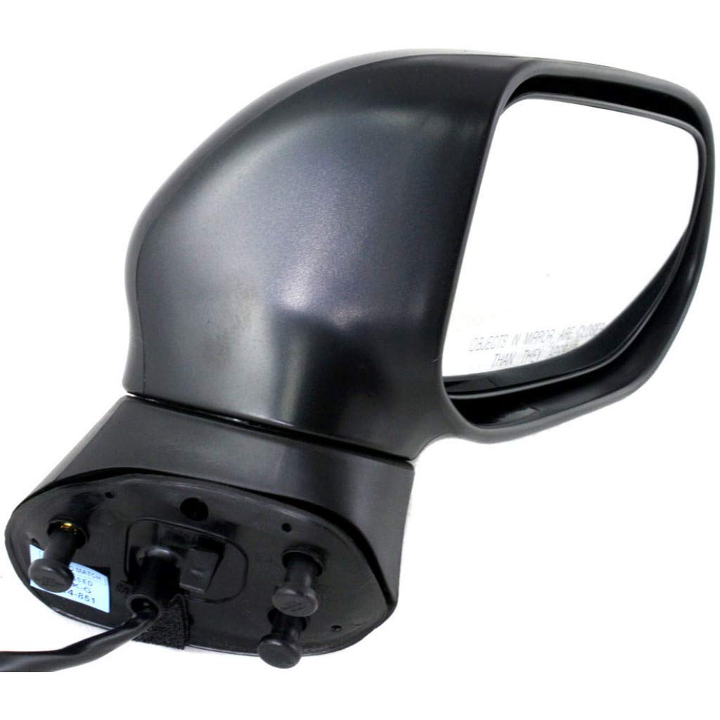 2006-2011 Honda Civic Passenger Side Power Heated Door Mirror - Non-Folding Textured Black Replacement for Sedan Models (Fits Part #76200SNEA22ZK & HO1321260) | Perfect for Winter Driving & Enhanced Visibility