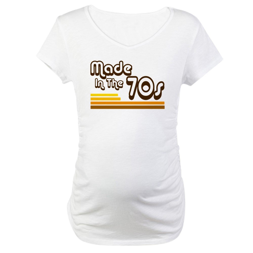 Vintage 70s Inspired Maternity T-Shirt - Soft Cotton Pregnancy Tee for Comfortable Maternity Wear - Perfect for Baby Showers, Pregnancy Announcements & Casual Outfits